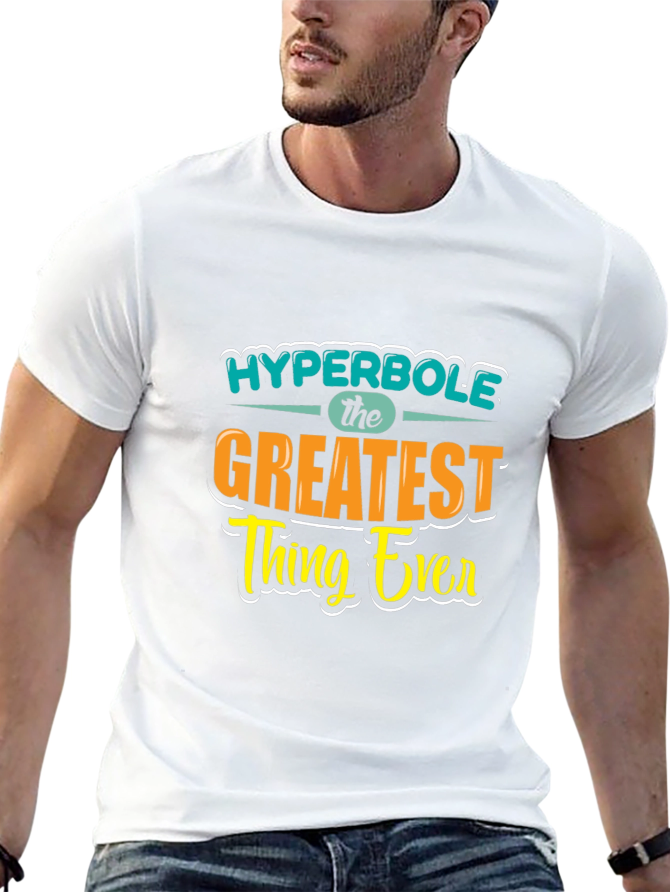 Black Hyperbole - The Greatest Thing Ever Graphic T-Shirt view 13