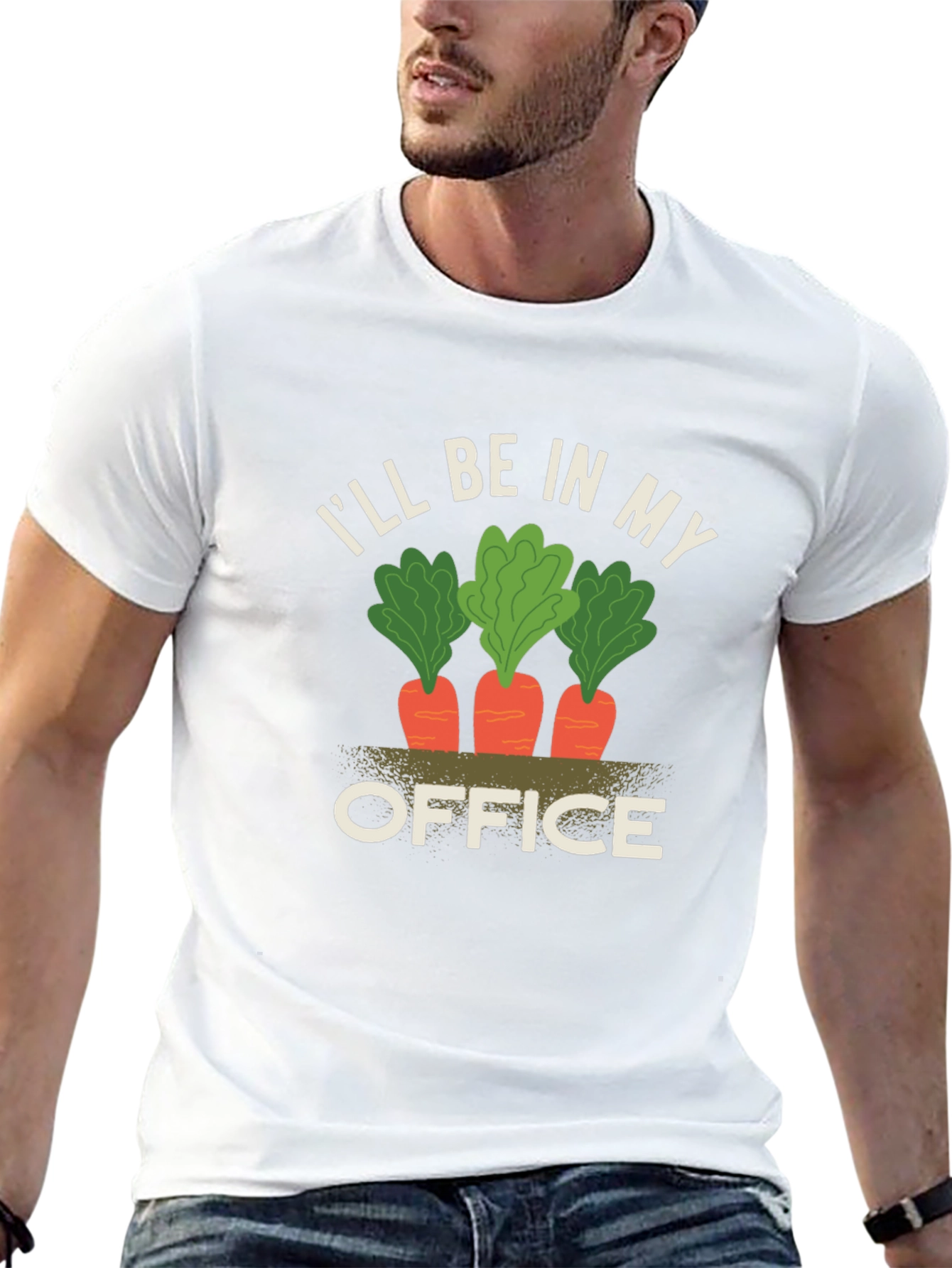 Black Gardener's Office T-Shirt - Black view 13
