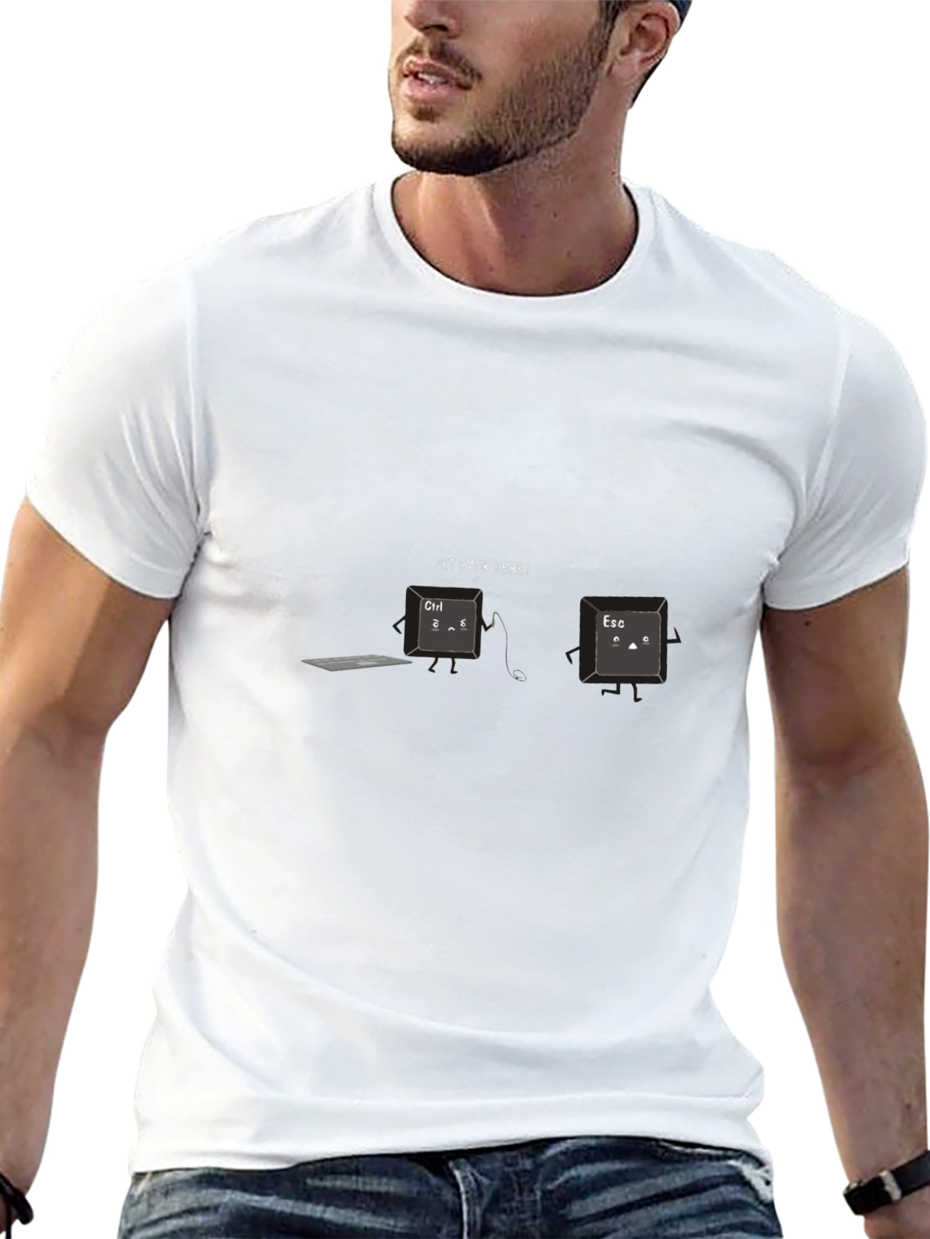 Black Ctrl + Esc T-Shirt view 13