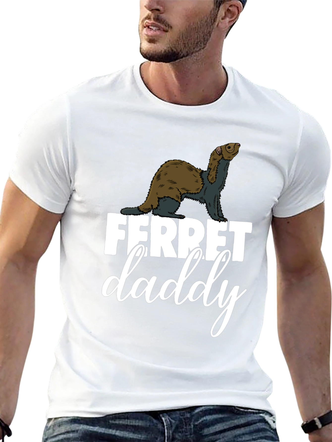 Black Ferret Daddy Graphic Tee view 13