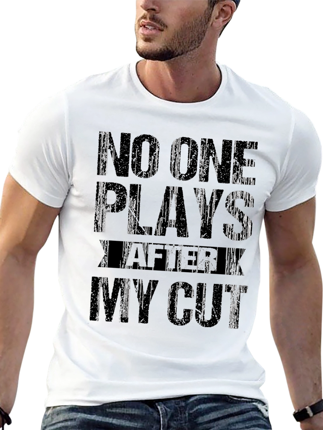 Black No One Plays After My Cut T-Shirt - Golf Humor view 13