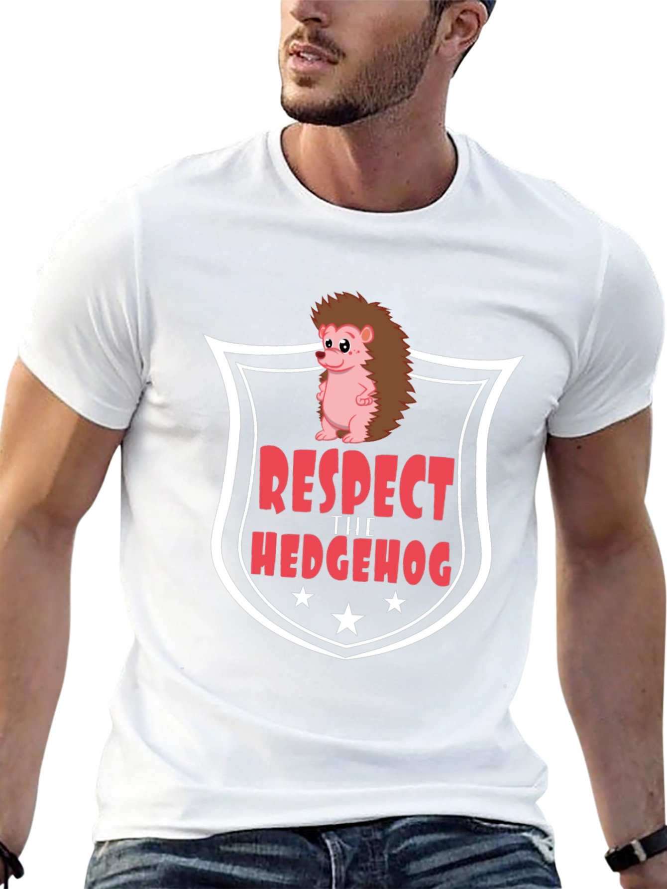 Black Respect the Hedgehog Graphic Tee view 13
