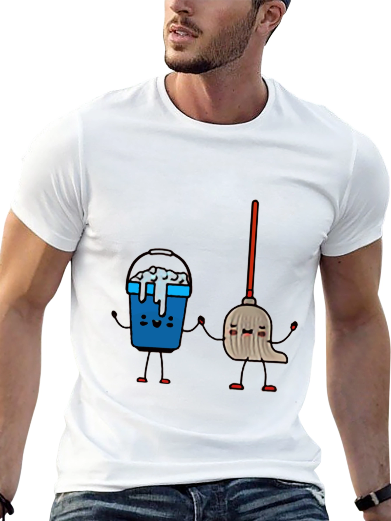 Black Cleaning Crew T-Shirt view 13