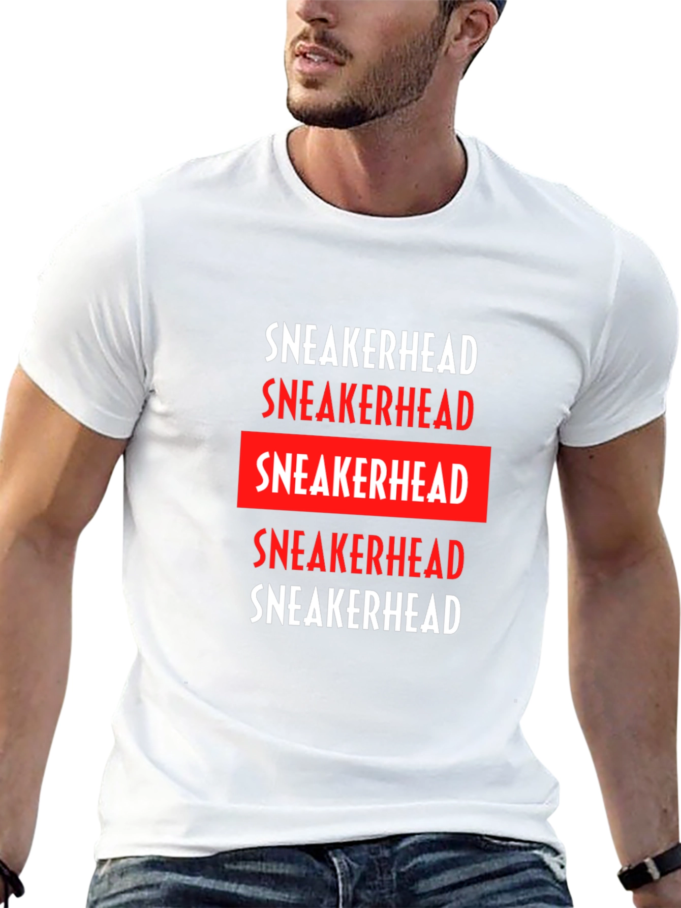 Black Sneakerhead Graphic Tee - Black Cotton Crew Neck view 13