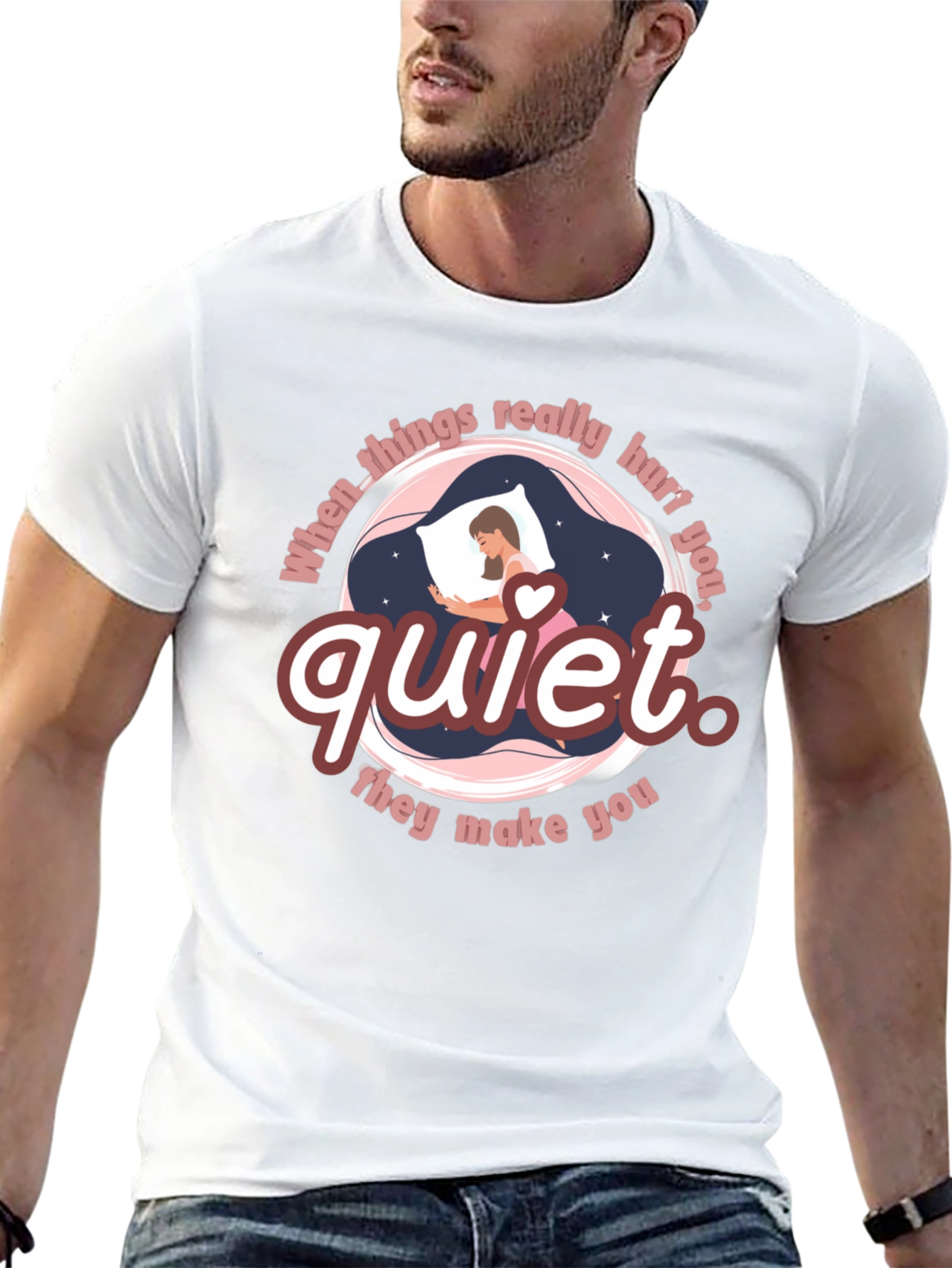 Black Quiet T-Shirt - When Things Really Hurt You view 13