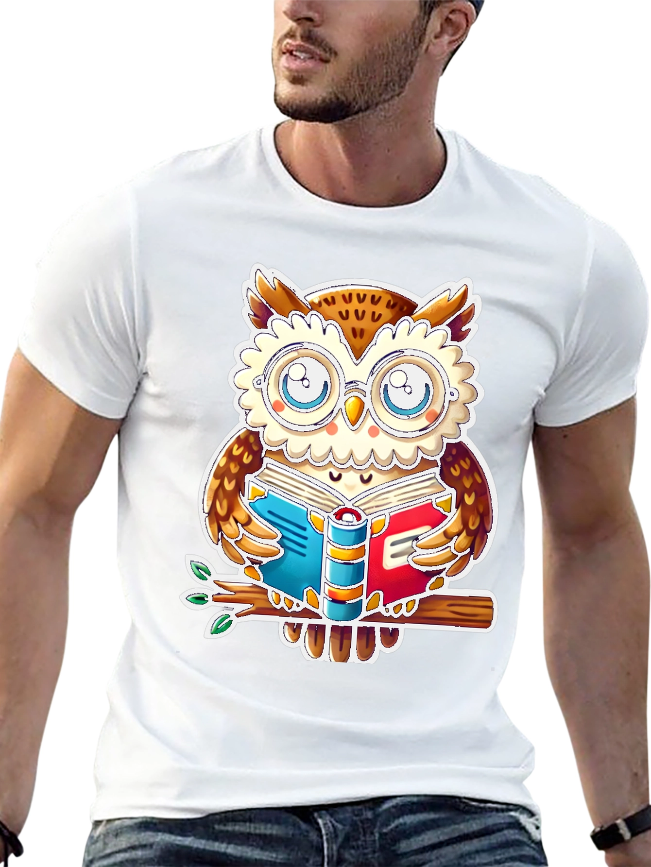 Black Bookish Owl T-Shirt - Study In Style! view 13