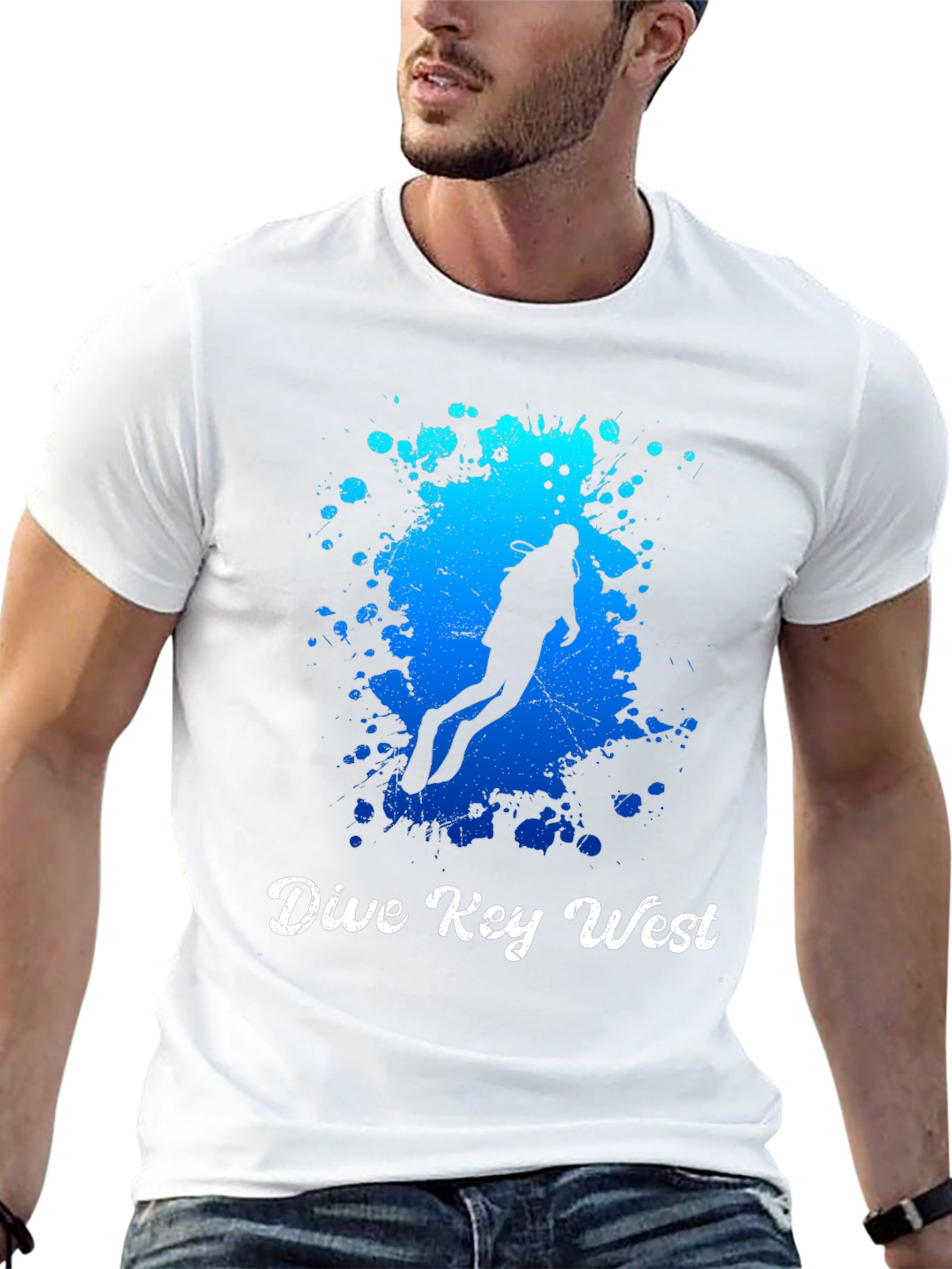 Dive Key West T-Shirt - Scuba Diver Graphic - 13