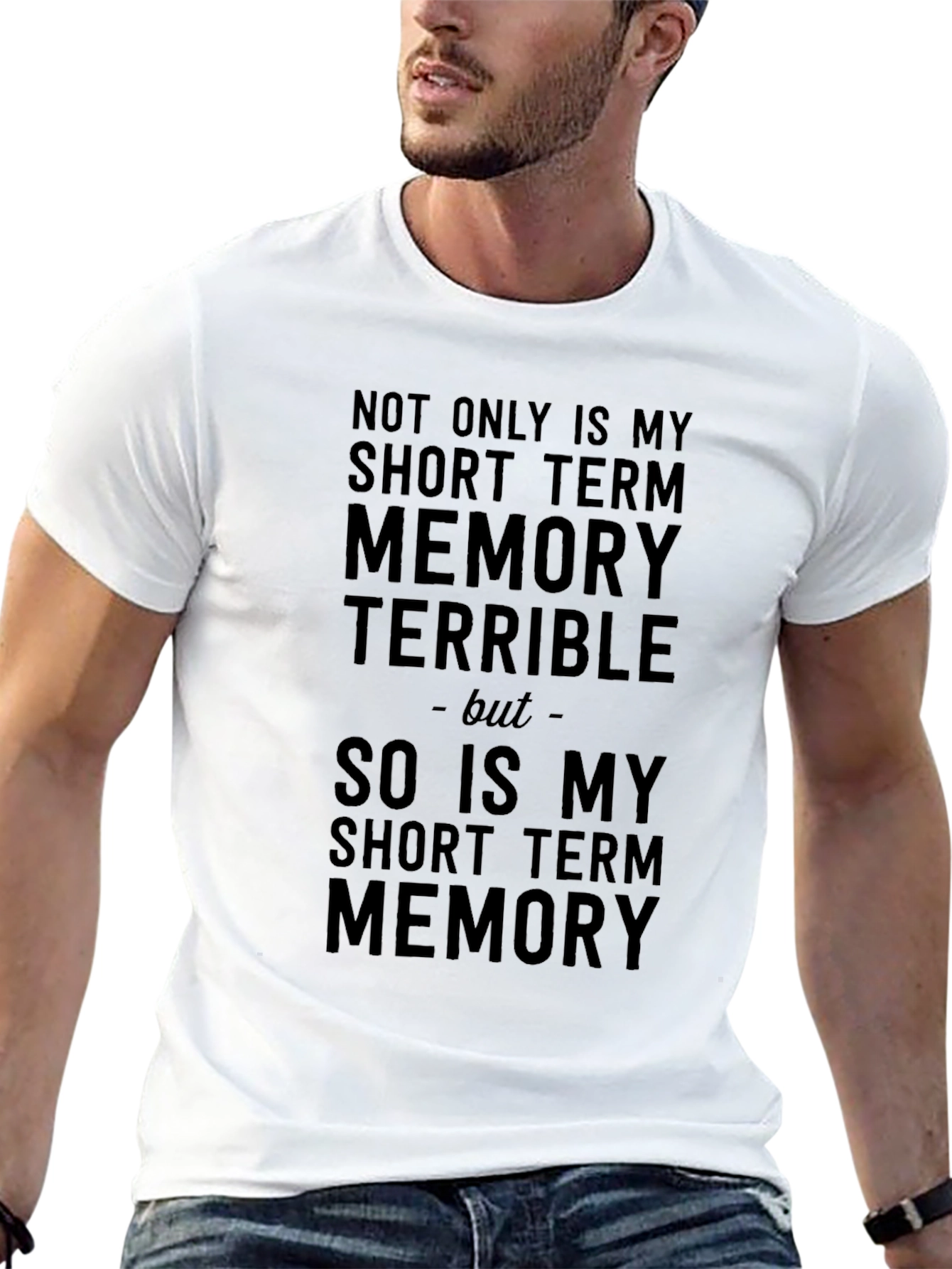 Black Humorous Memory T-Shirt view 13