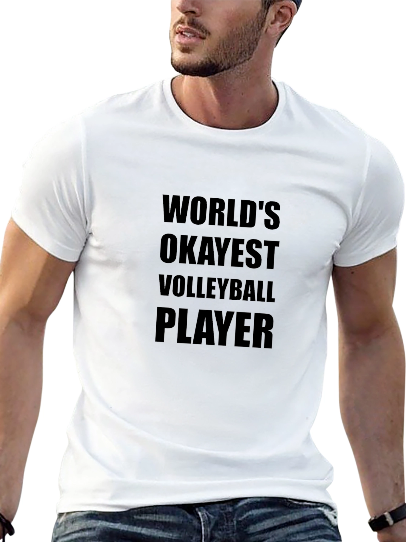 Black Funny Volleyball Player T-Shirt view 13
