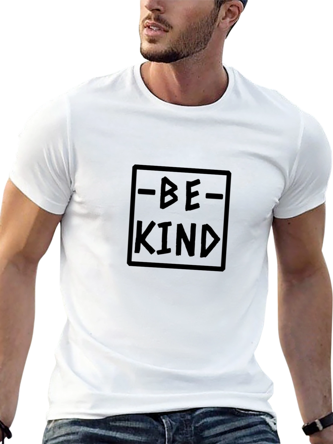 Black Be Kind Graphic Tee - Unisex Soft Cotton T-Shirt view 13