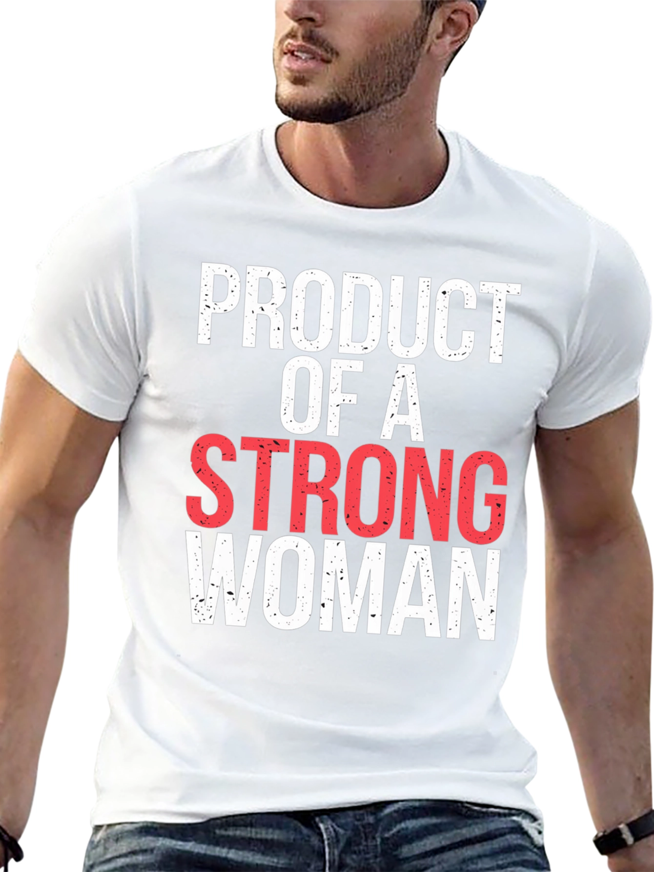 Black Product of A Strong Woman Graphic Tee view 13