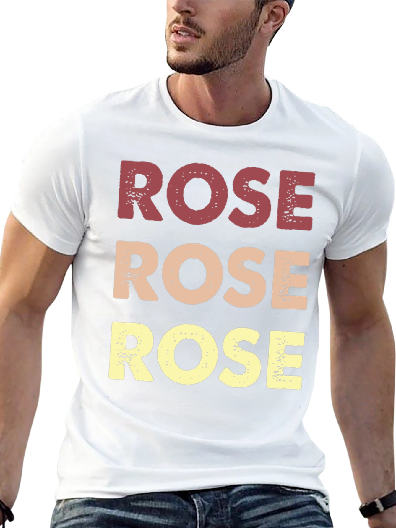 Black Retro "Rose" Graphic T-Shirt - Black view 13