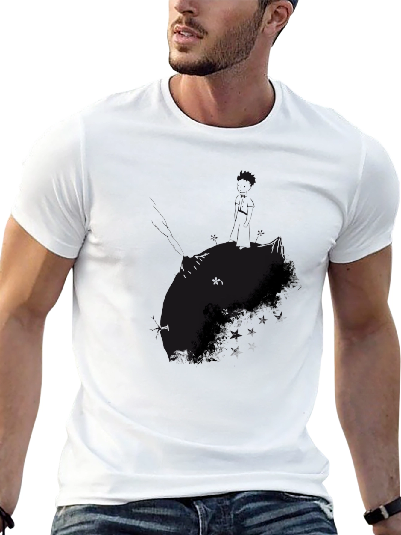 Black Classic Black Crew Neck T-Shirt view 13