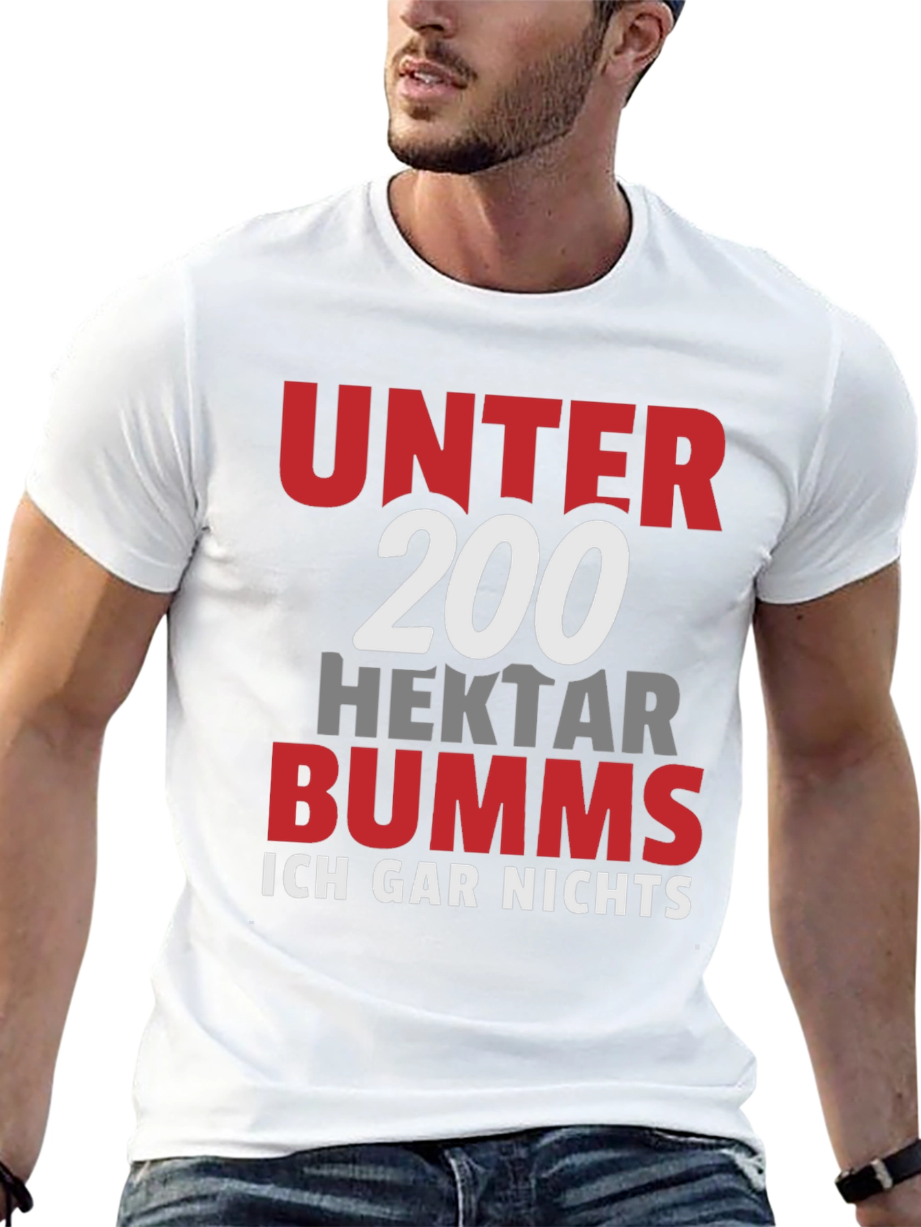 Black Unter 200 Hektar Bumms T-Shirt view 13