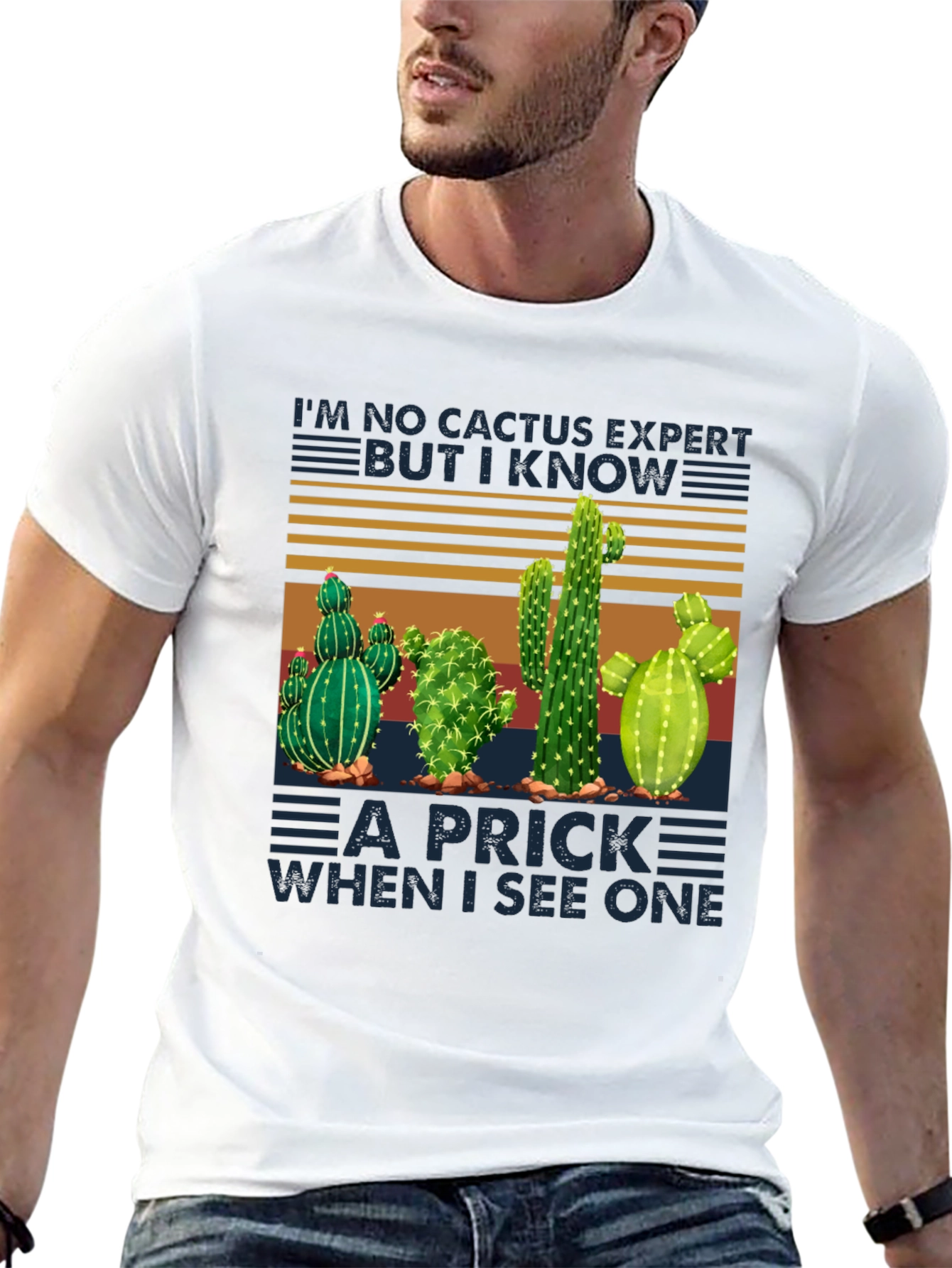 Black Cactus Expert Graphic Tee - Funny Plant Lover T-Shirt view 13