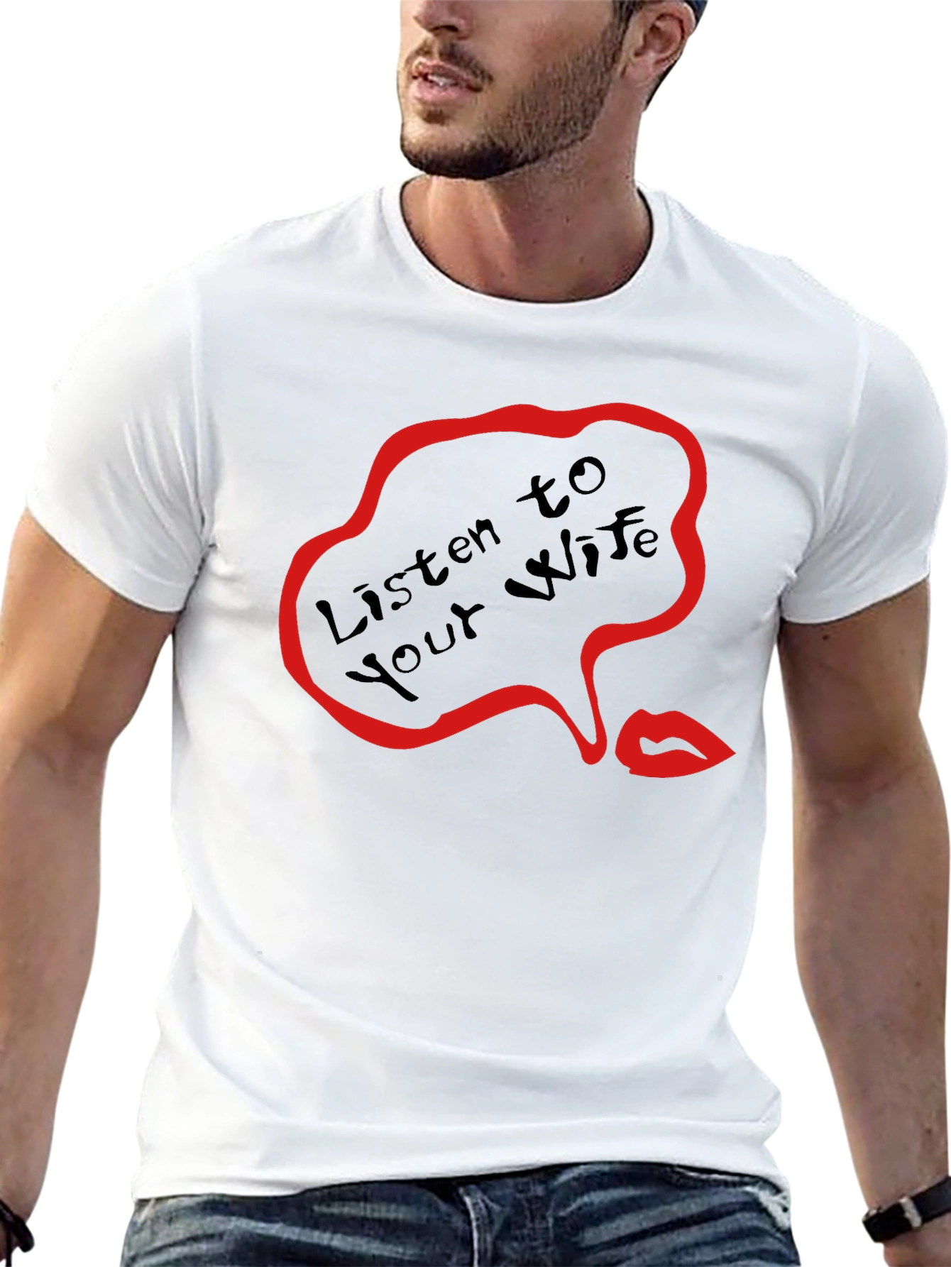 Black Listen to Your Wife Graphic Tee view 13