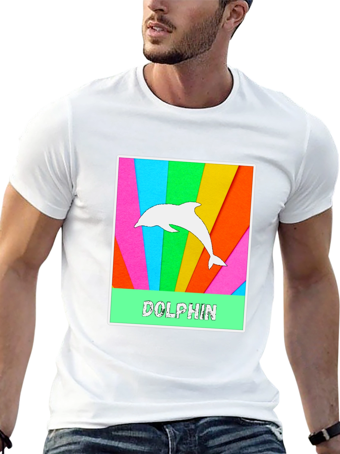 Black Dolphin Graphic Tee - Colorful & Fun view 13