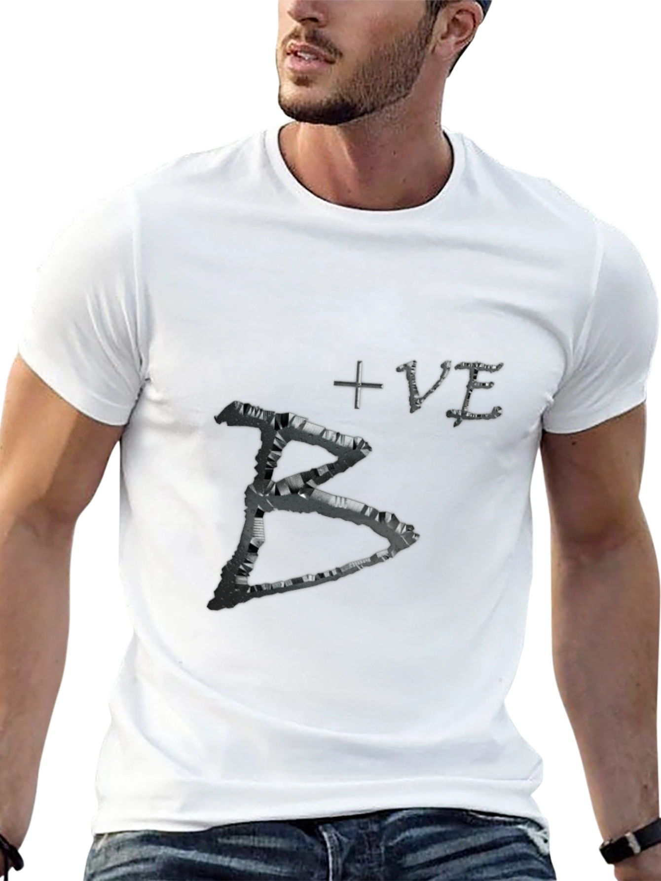 Black B+VE Graphic Tee view 13