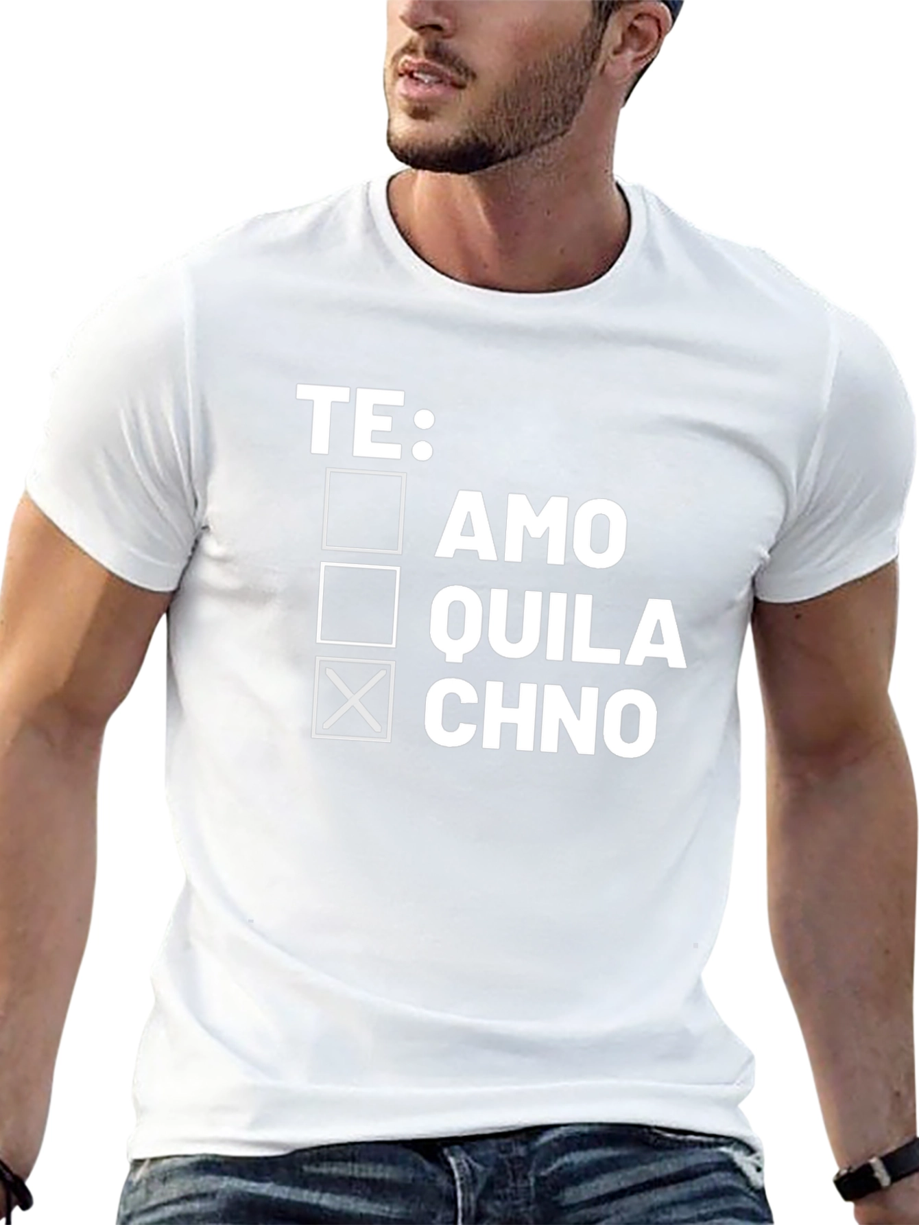 Black Funny Tequila Chno T-Shirt for Men view 13