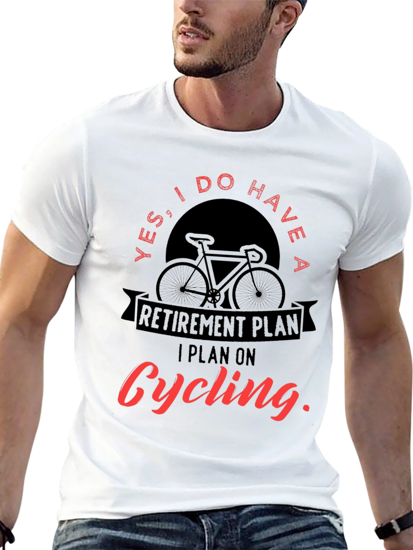Cycling Retirement Plan Graphic T-Shirt - 13