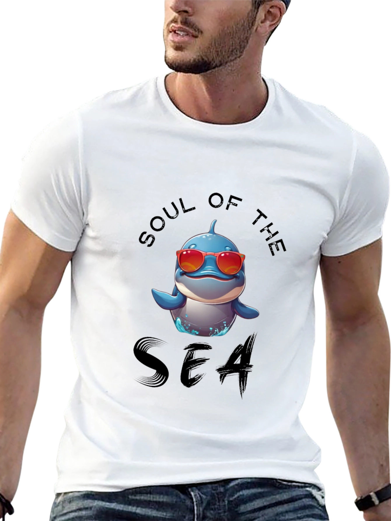 Soul of the Sea Dolphin Graphic T-Shirt - 13
