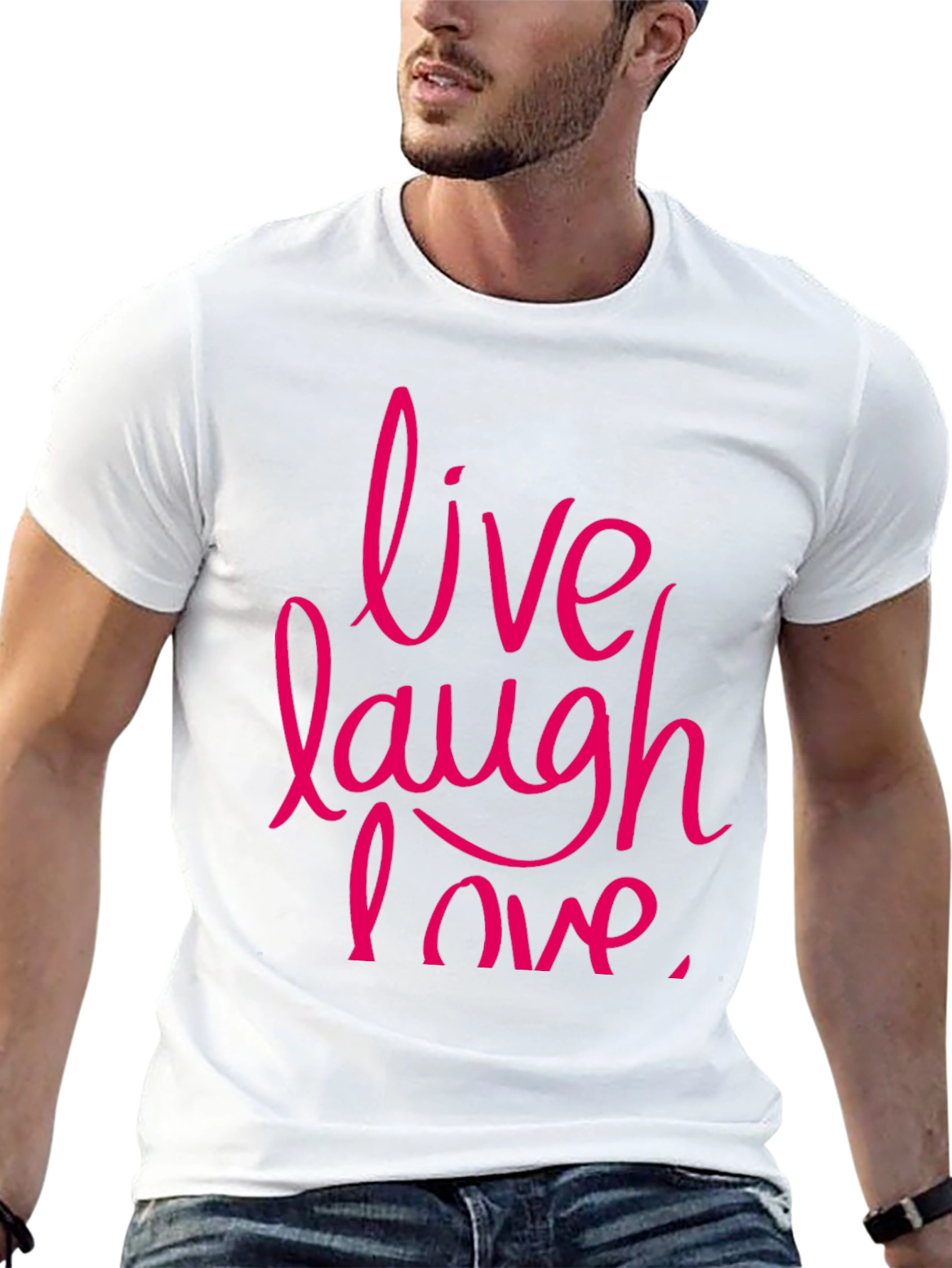 Black Live Laugh Love Graphic Tee view 13