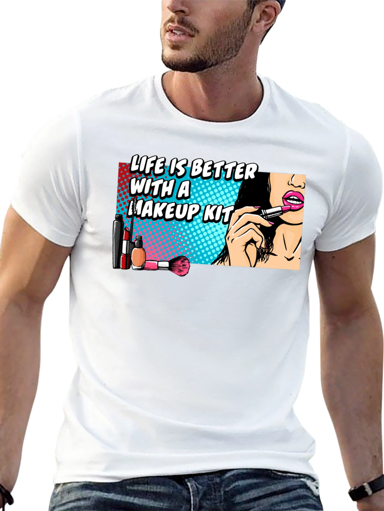 Makeup Kit T-Shirt - Life is Better With Makeup - 13