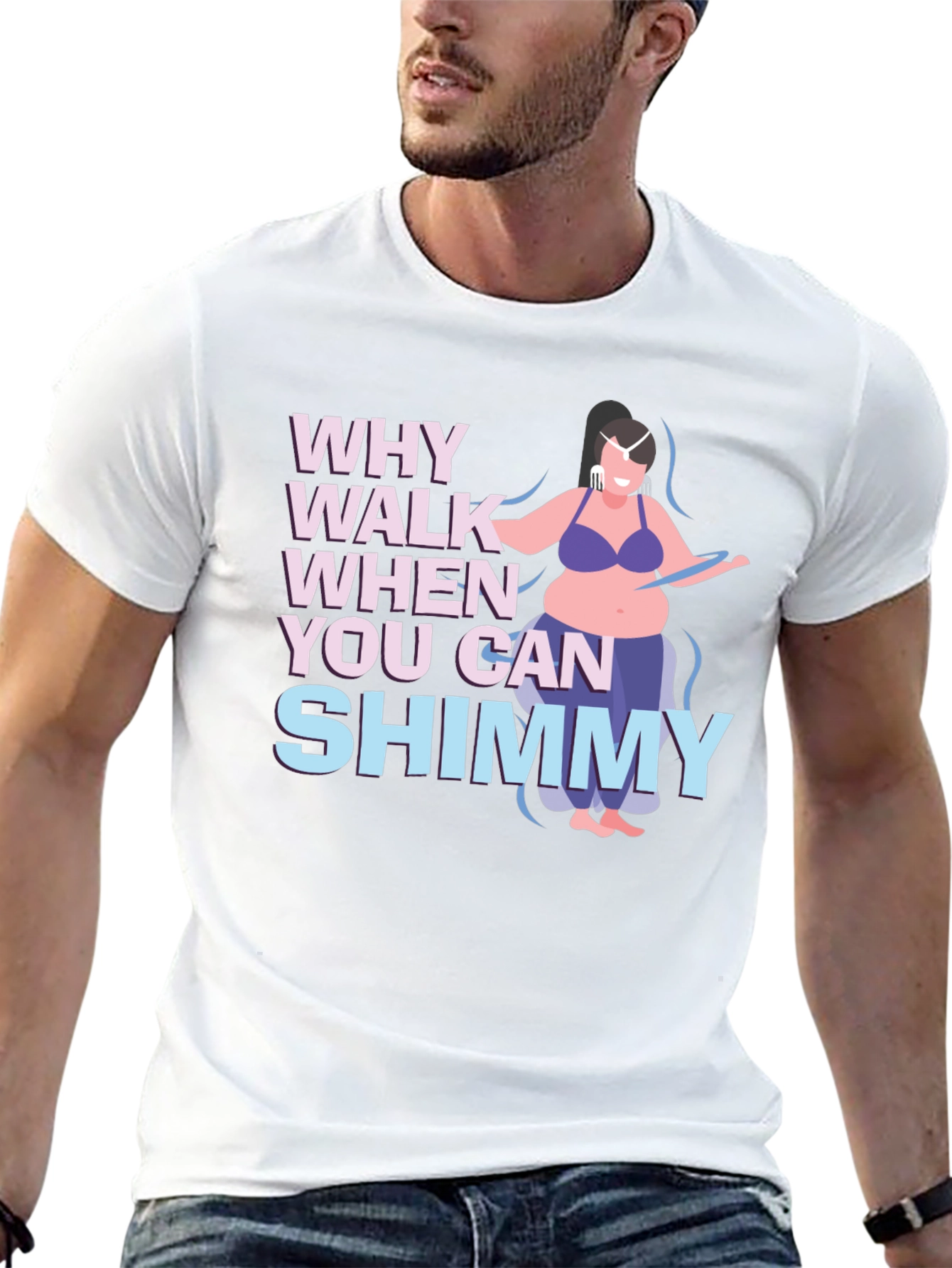 Black Shimmy Dance T-Shirt - Why Walk When You Can Shimmy view 13