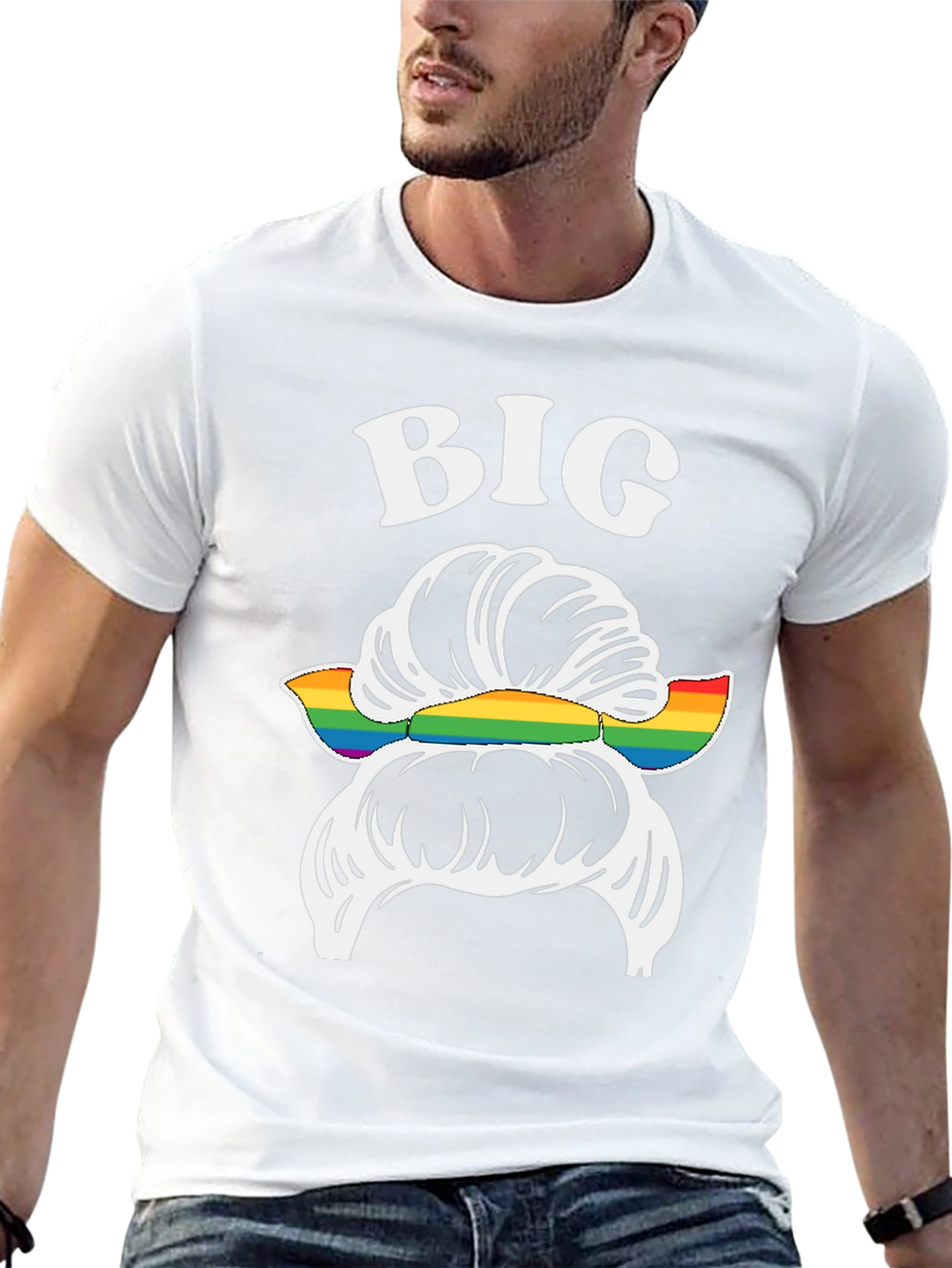 Big Messy Bun LGBT Pride T-Shirt - 13