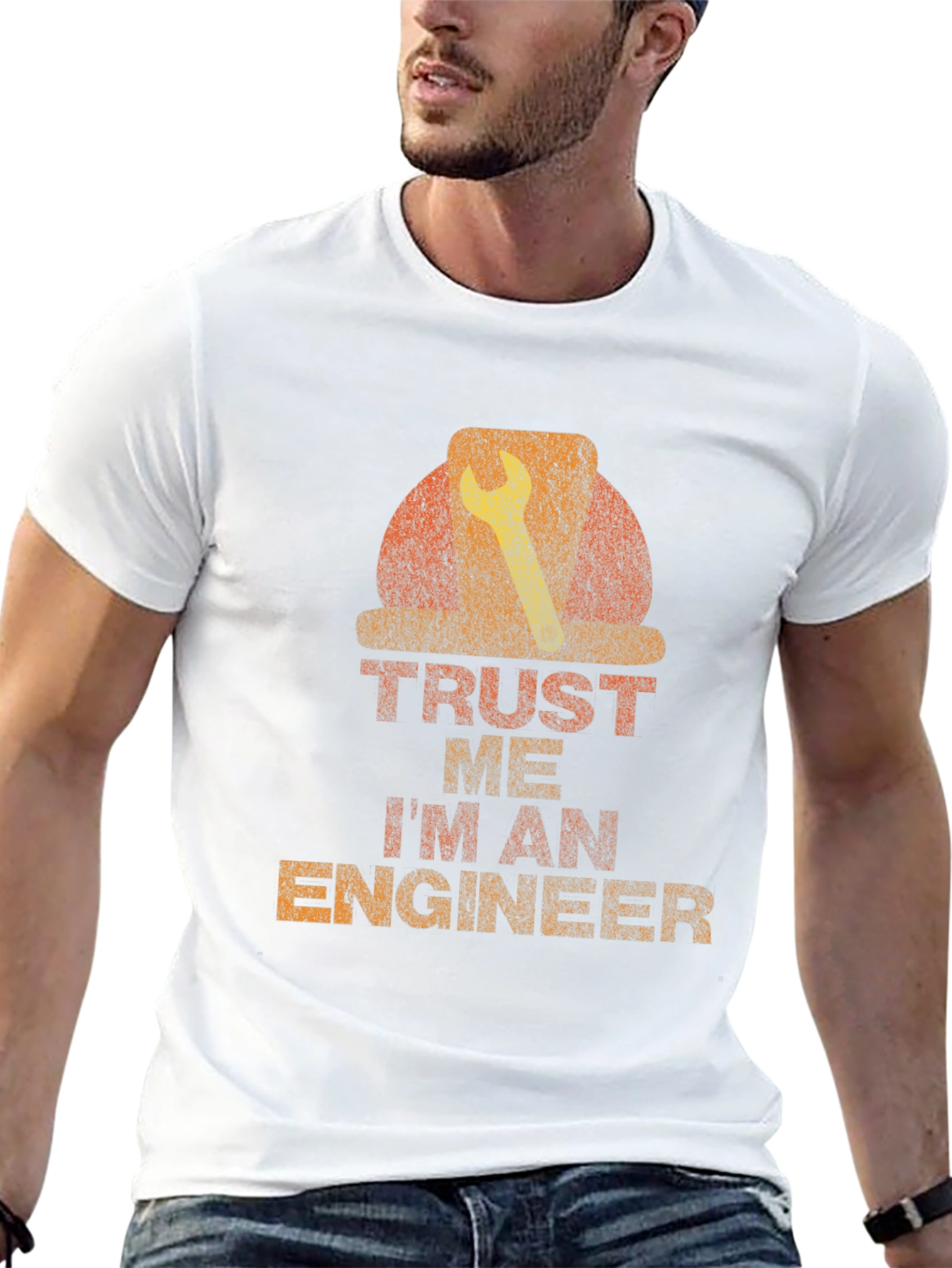 Black Trust Me I'm An Engineer Graphic Tee view 13