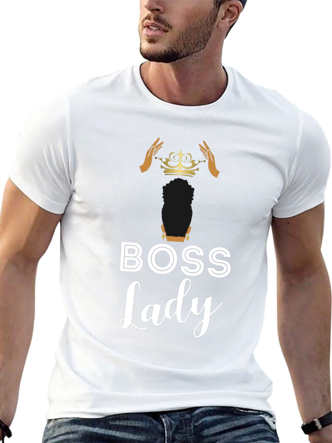 Black Boss Lady Graphic Tee - Black view 13