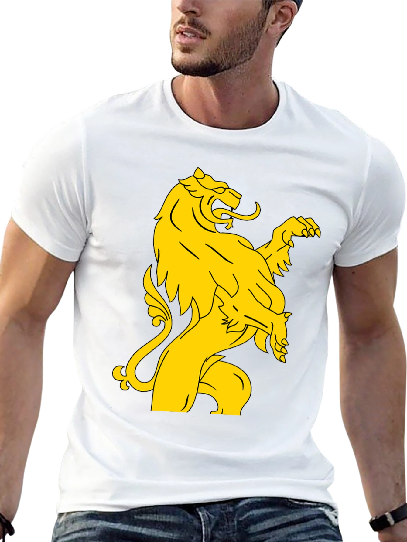 Black Lion Rampant Graphic T-Shirt - Black view 13