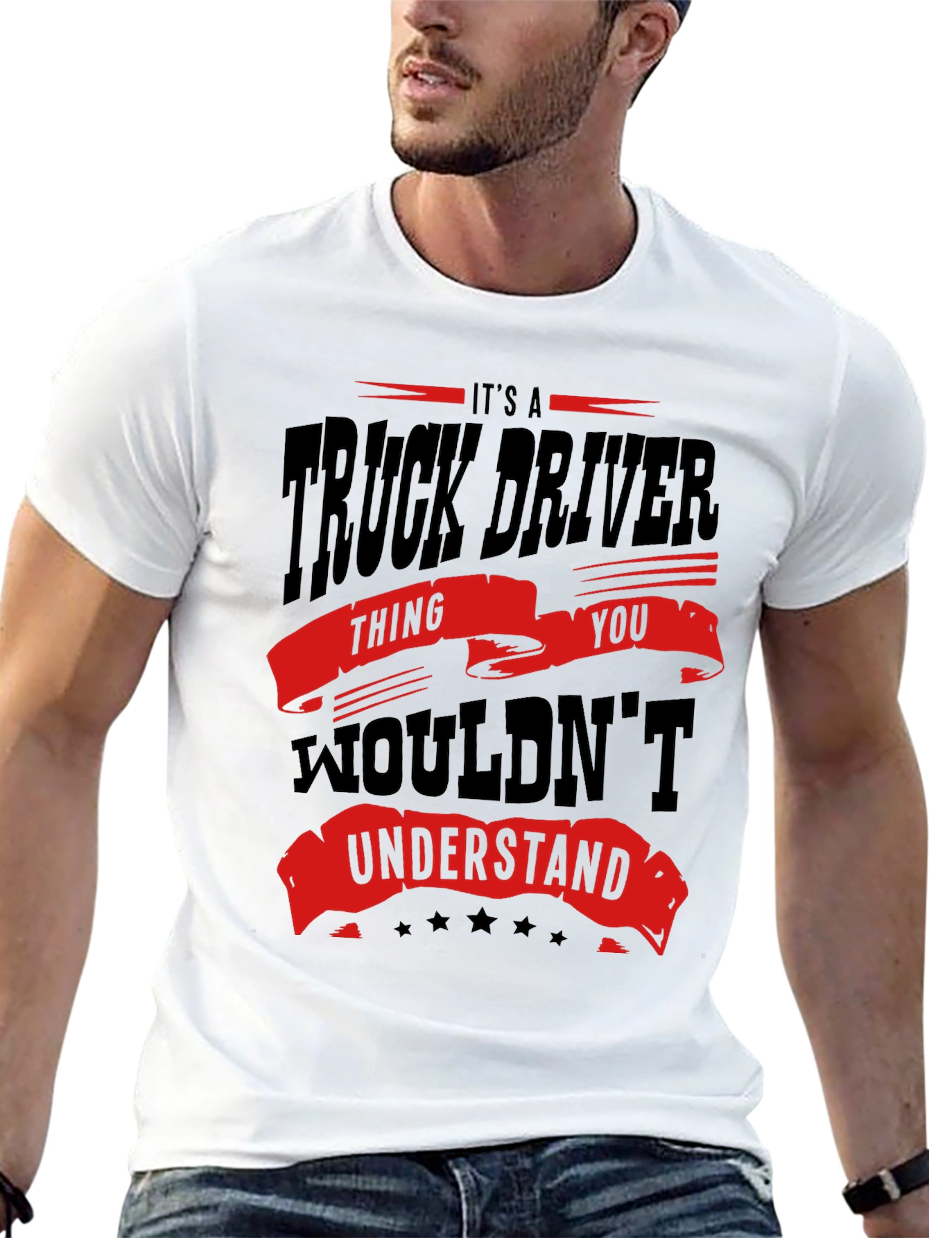 Black Truck Driver T-Shirt - You Wouldn't Understand view 13