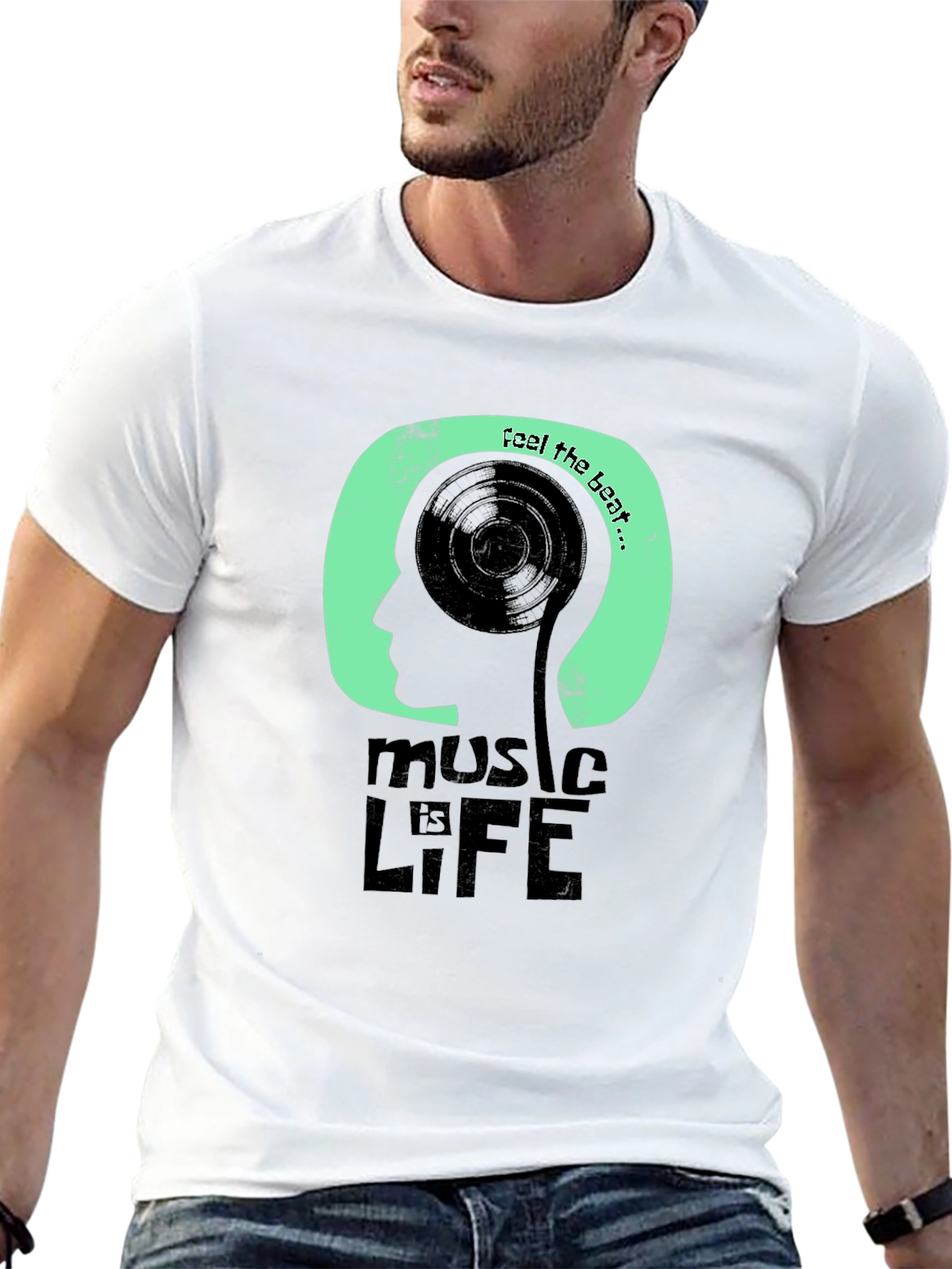 Black Music is Life Graphic T-Shirt view 13