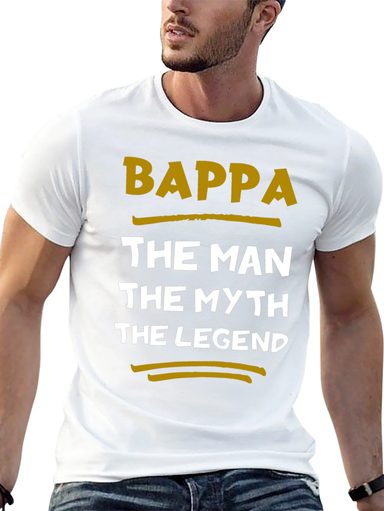 Black Bappa The Man, Myth, Legend Graphic Tee view 13