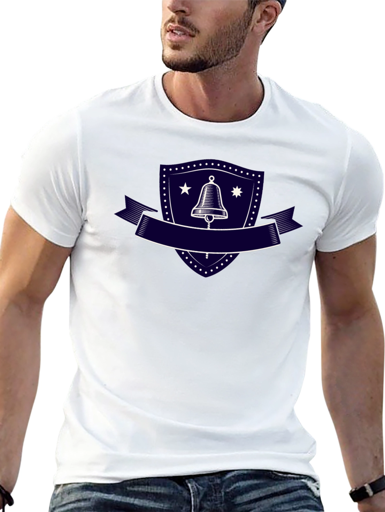 Bell Crest Graphic Tee - Black - 13