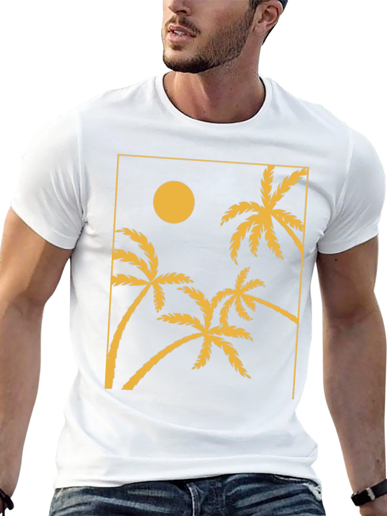 Black Palm Tree Graphic Tee - Tropical Vibes view 13