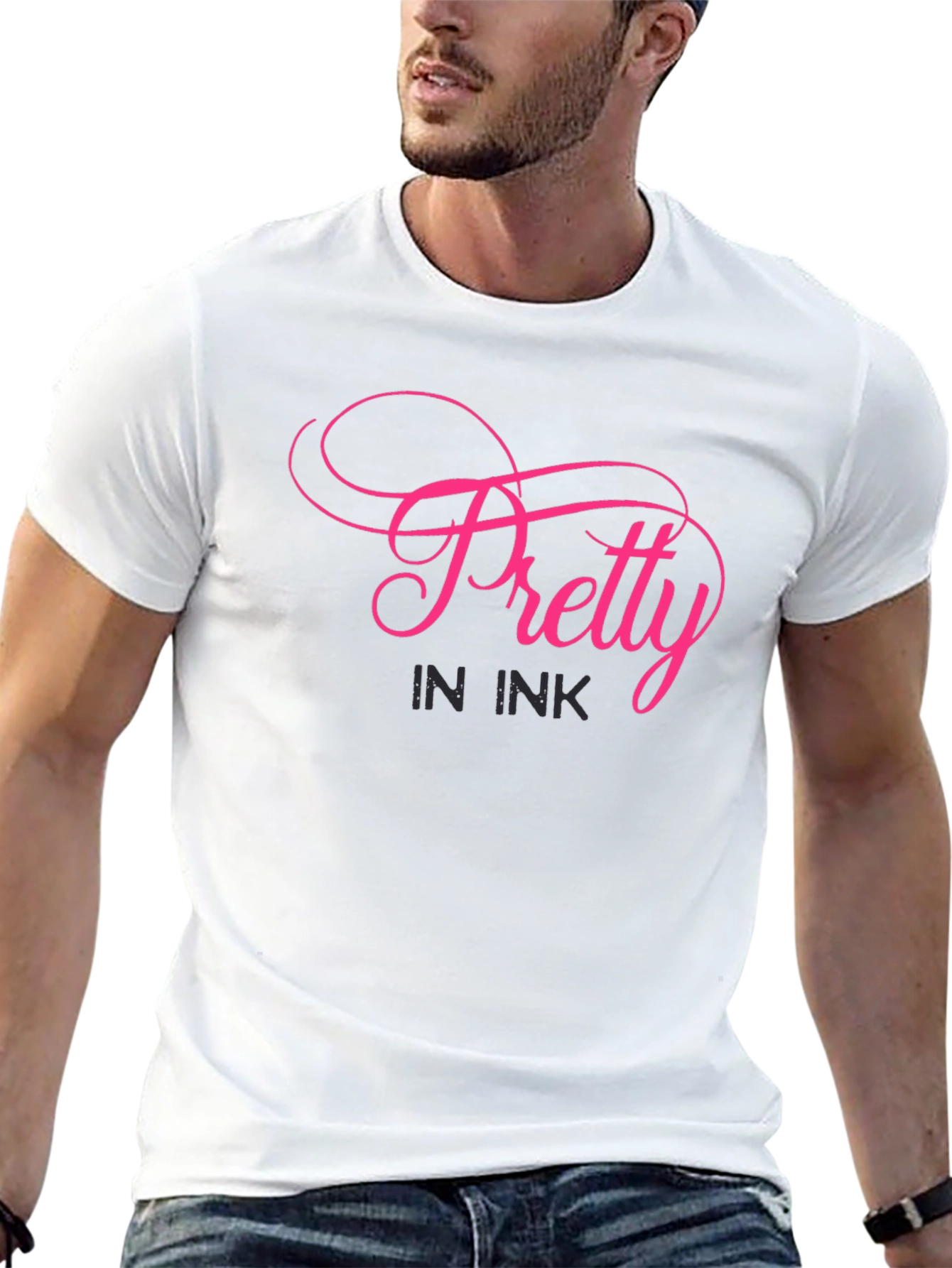 Pretty in Ink Graphic T-Shirt - Stylish Tattoo Lover Tee - 13