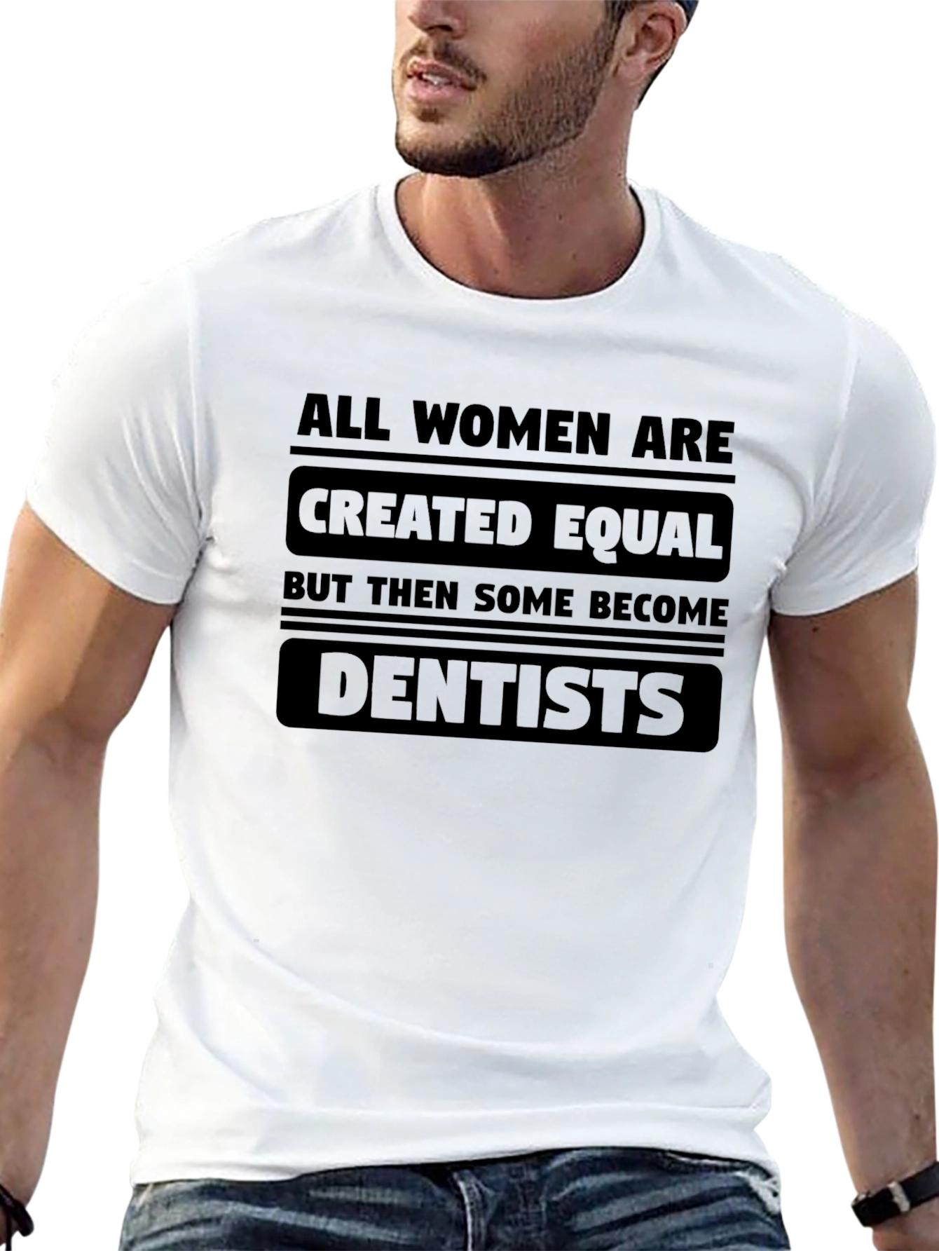 Black All Women Dentists Graphic Tee - Black view 13