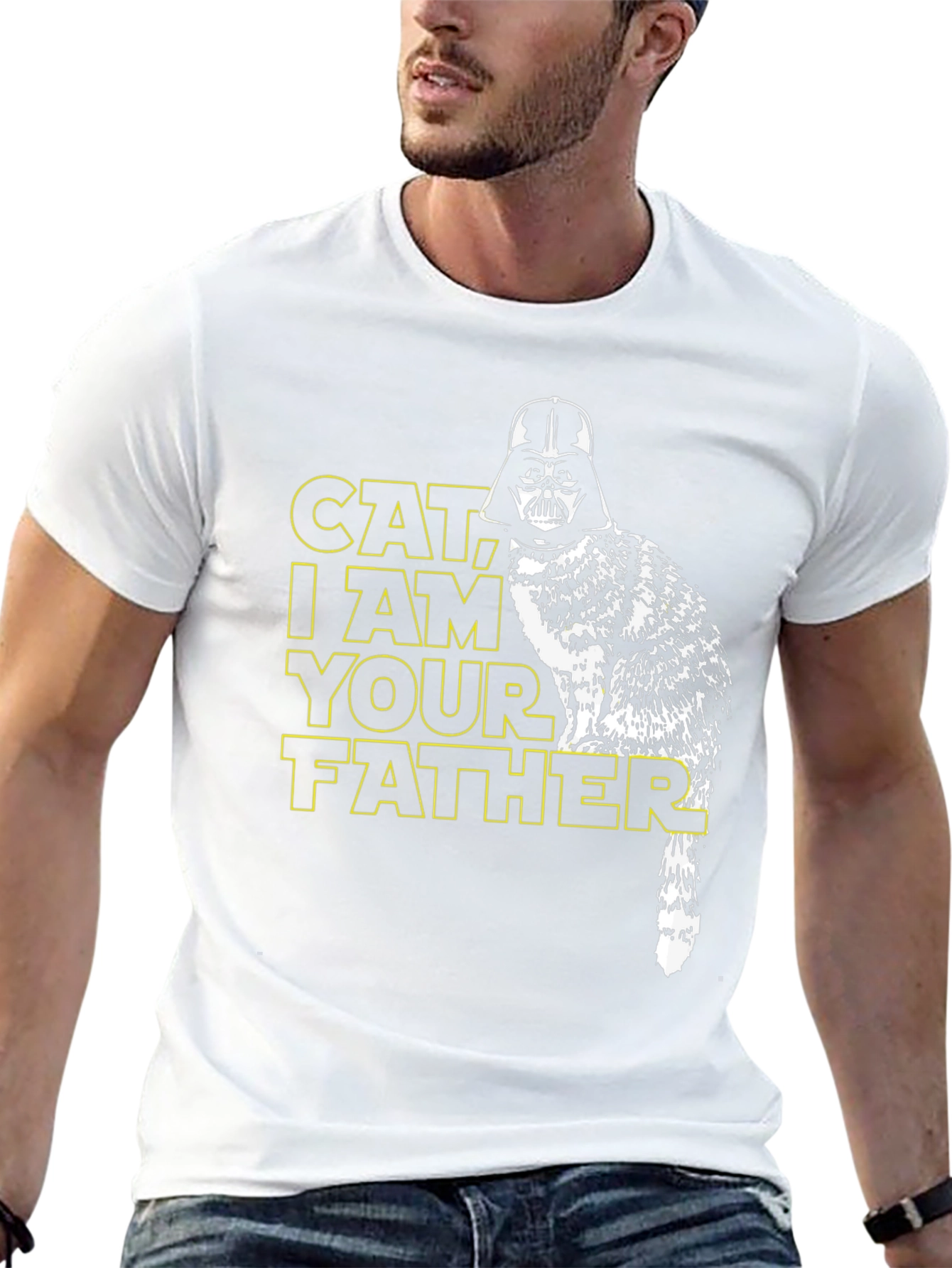 Black Cat I Am Your Father Graphic Tee view 13