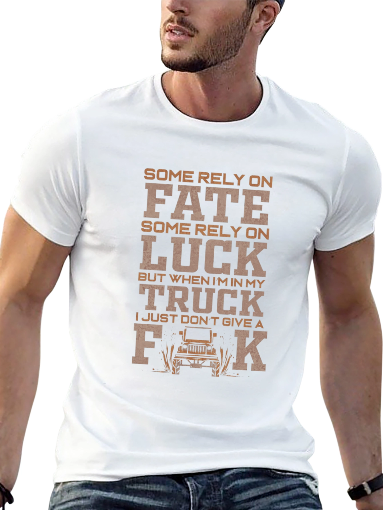 Black Fate Luck Truck Graphic T-Shirt view 13