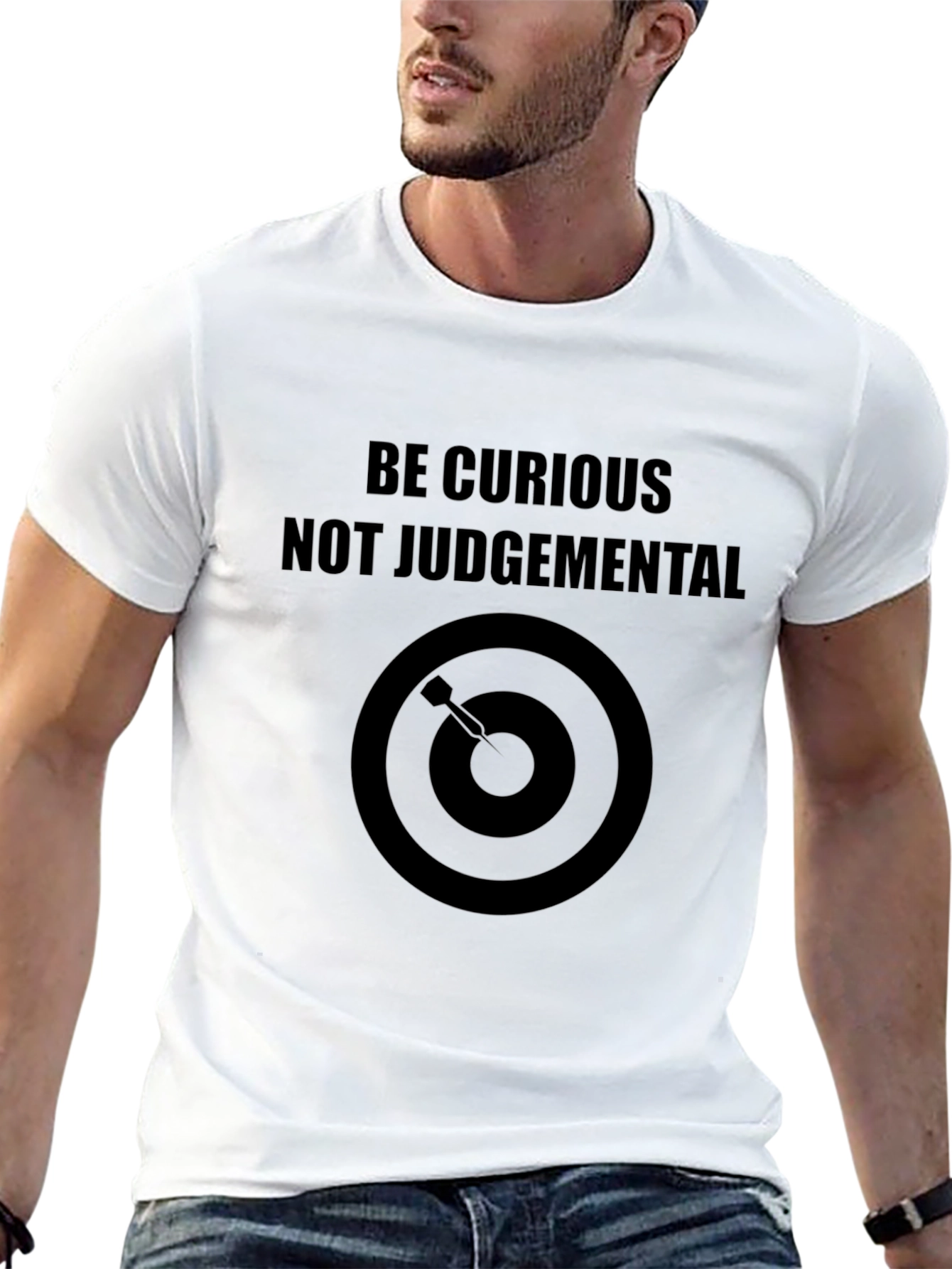 Black Curious, Not Judgemental Graphic Tee view 13