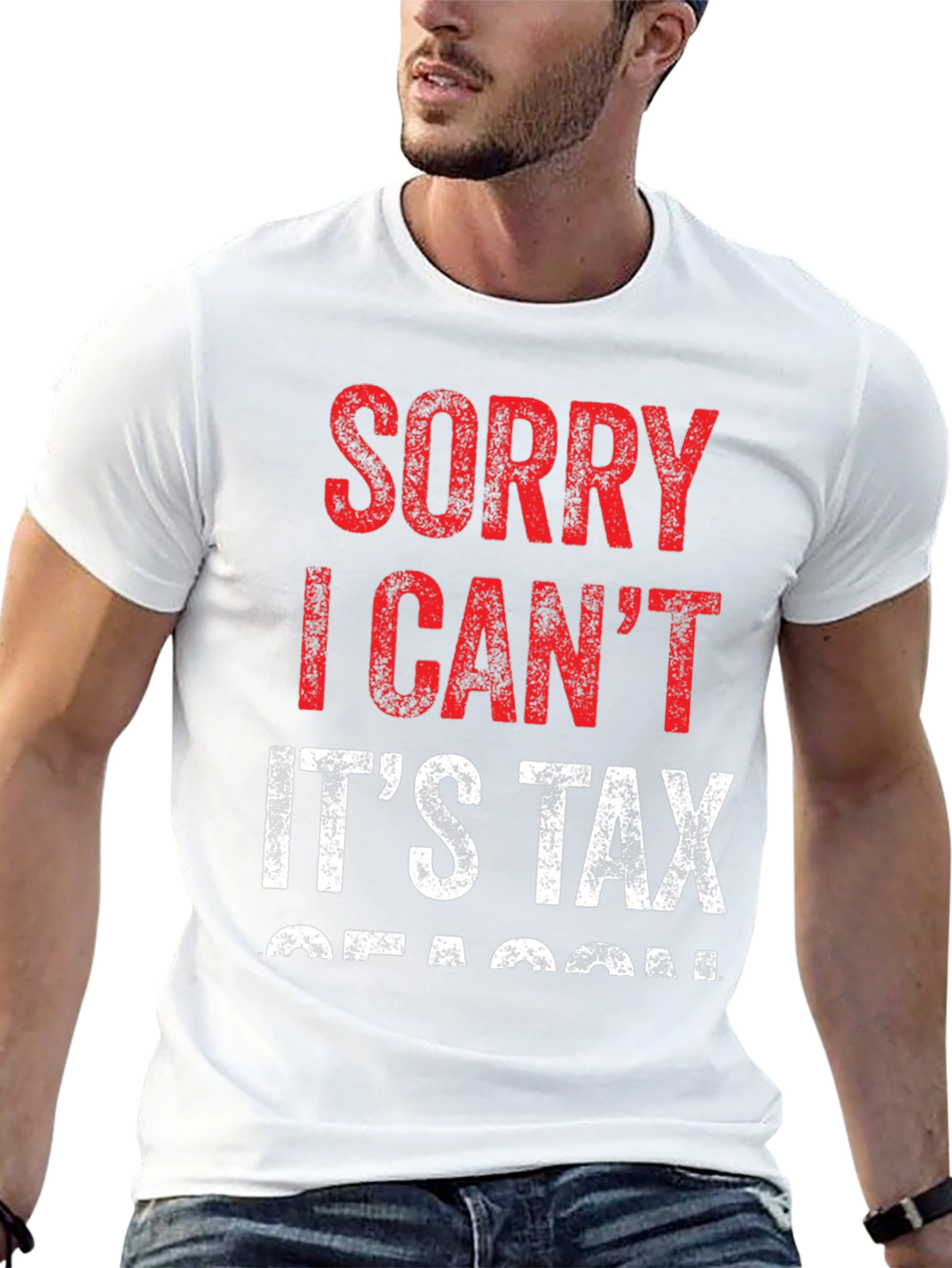 Black Funny Tax Season T-Shirt - Sorry I Can't view 13