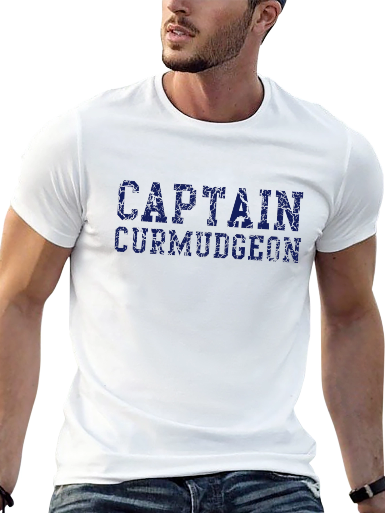 Black Captain Curmudgeon Graphic T-Shirt - Black view 13