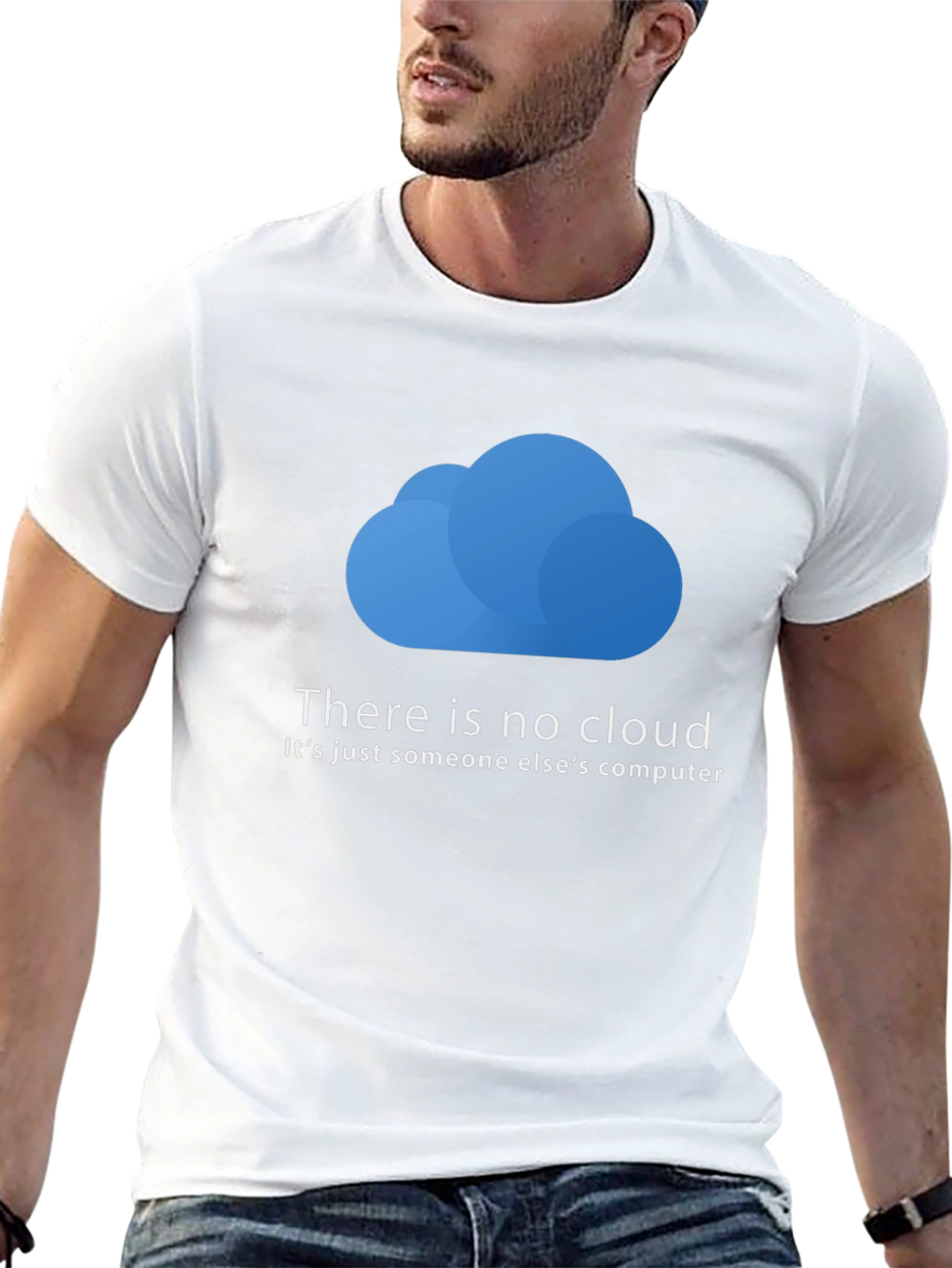 Black Funny Techie T-Shirt: There is No Cloud - Just Someone Else's Computer view 13