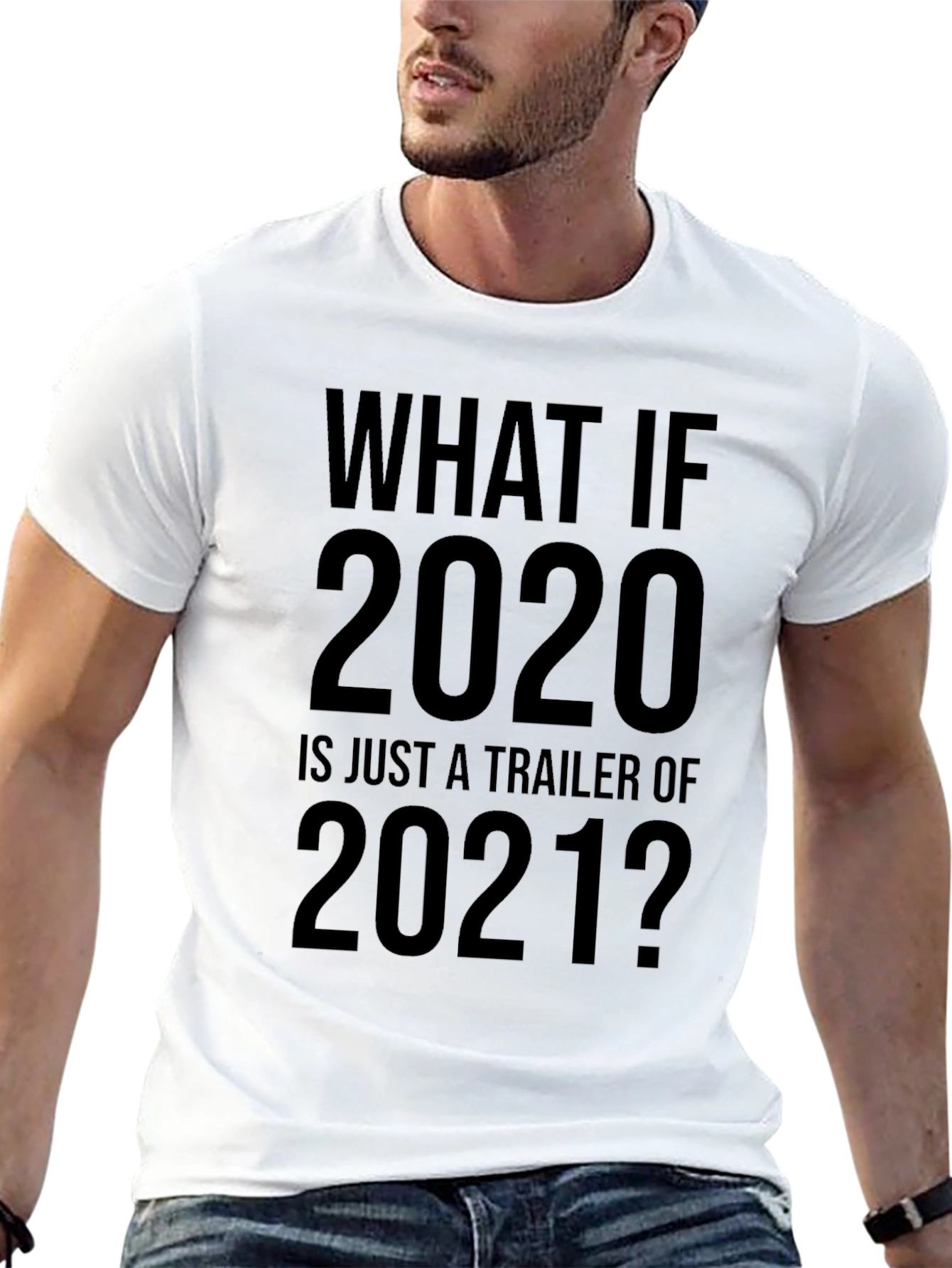 Black Funny 2020 Trailer 2021 Graphic T-Shirt view 13