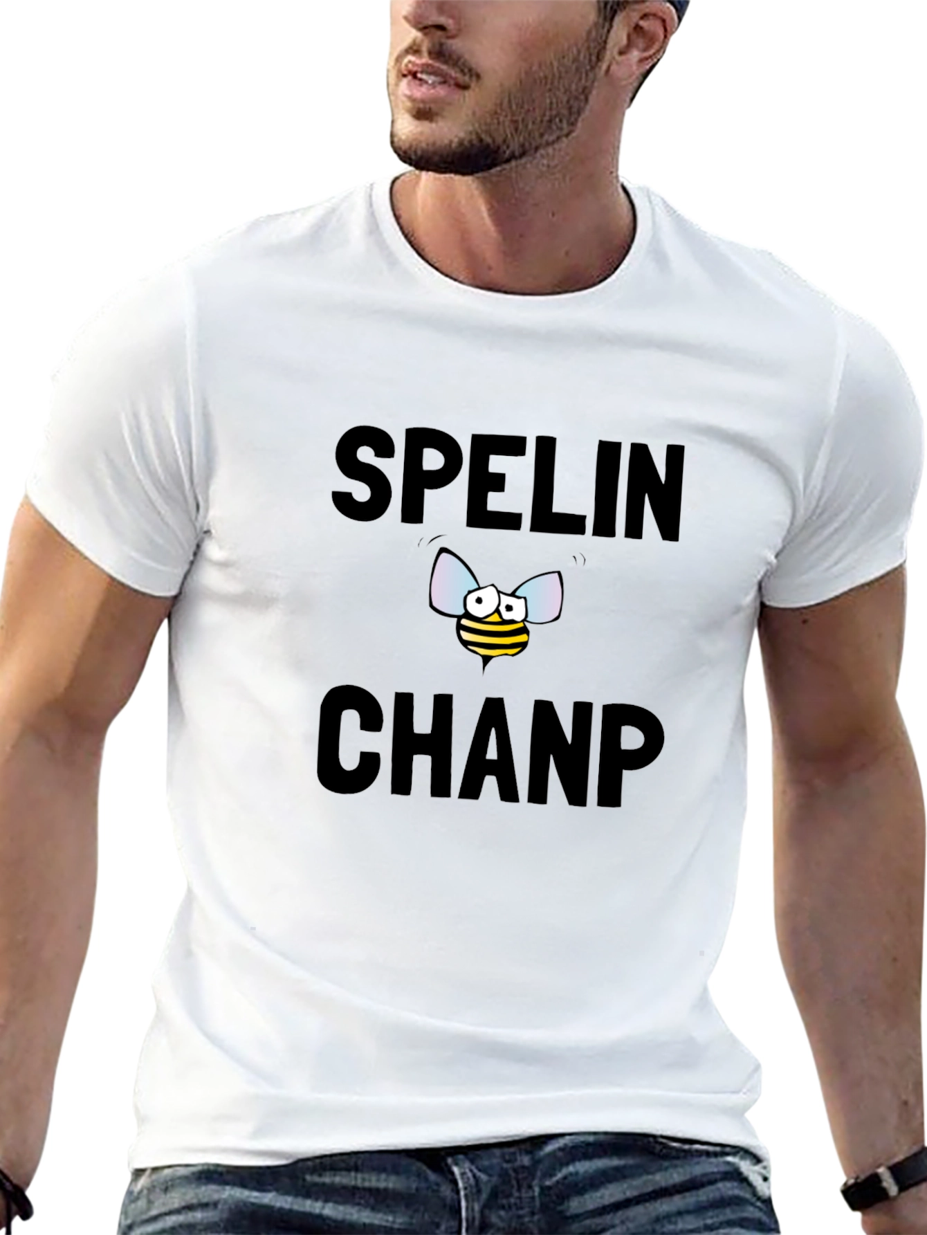 Black Spelling Bee Champ Graphic Tee - Black view 13