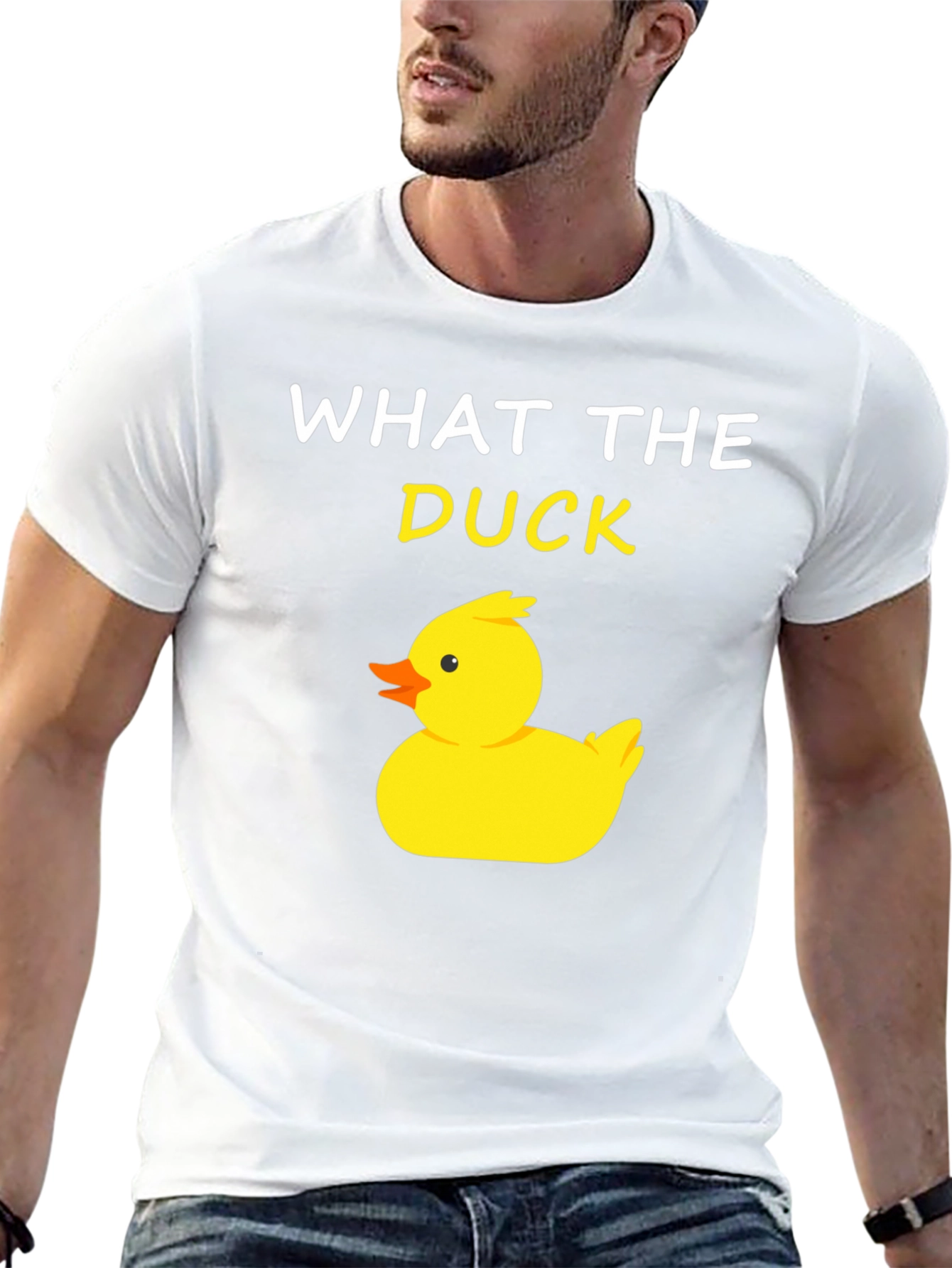 Black What The Duck T-Shirt - Funny Duck Tee view 13
