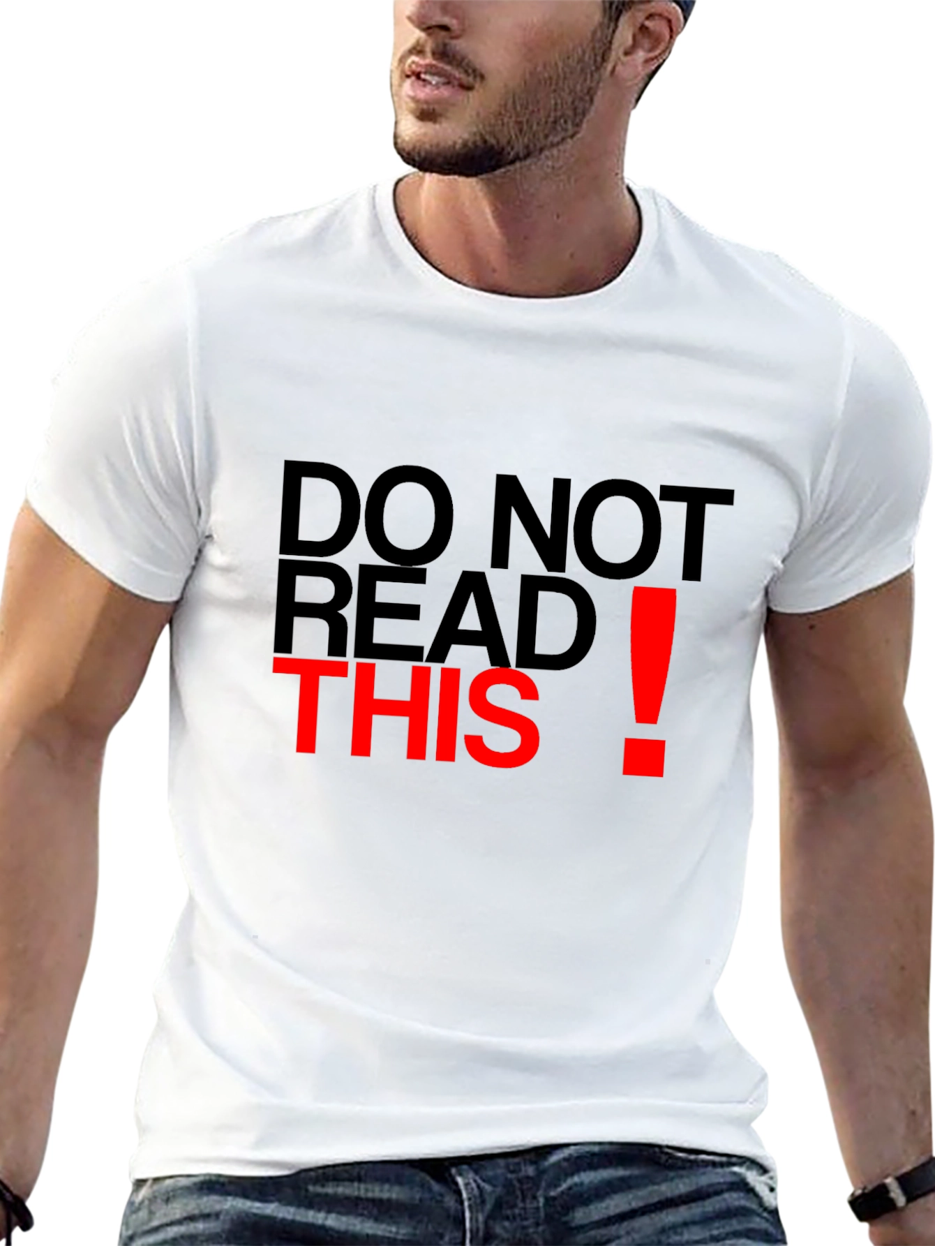 Black Do Not Read This Graphic Tee view 13