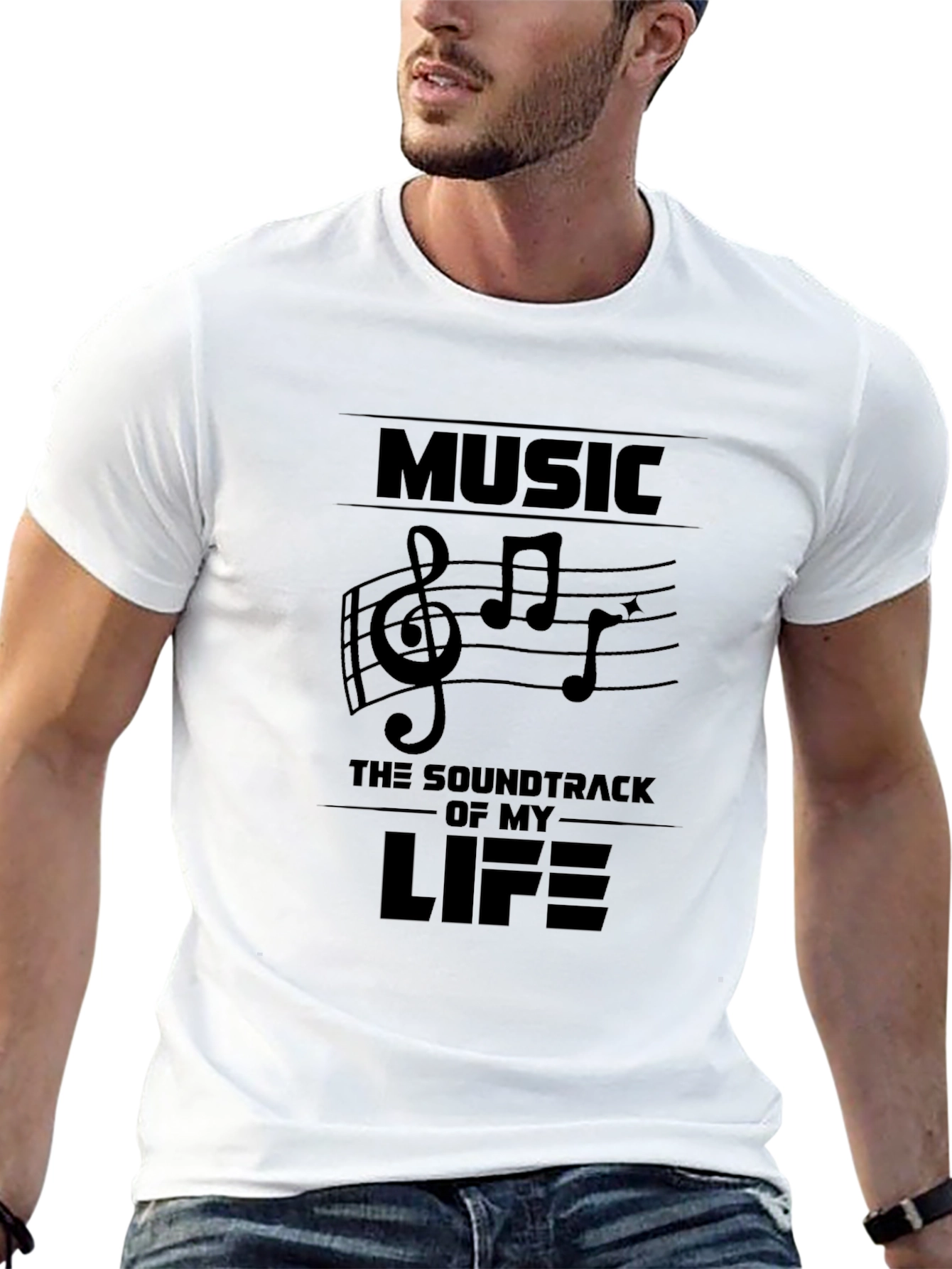 Black Music is My Life Graphic T-Shirt view 13